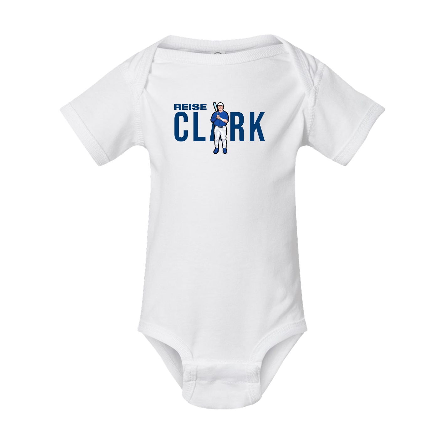 Baby Onesie — Player Name in White