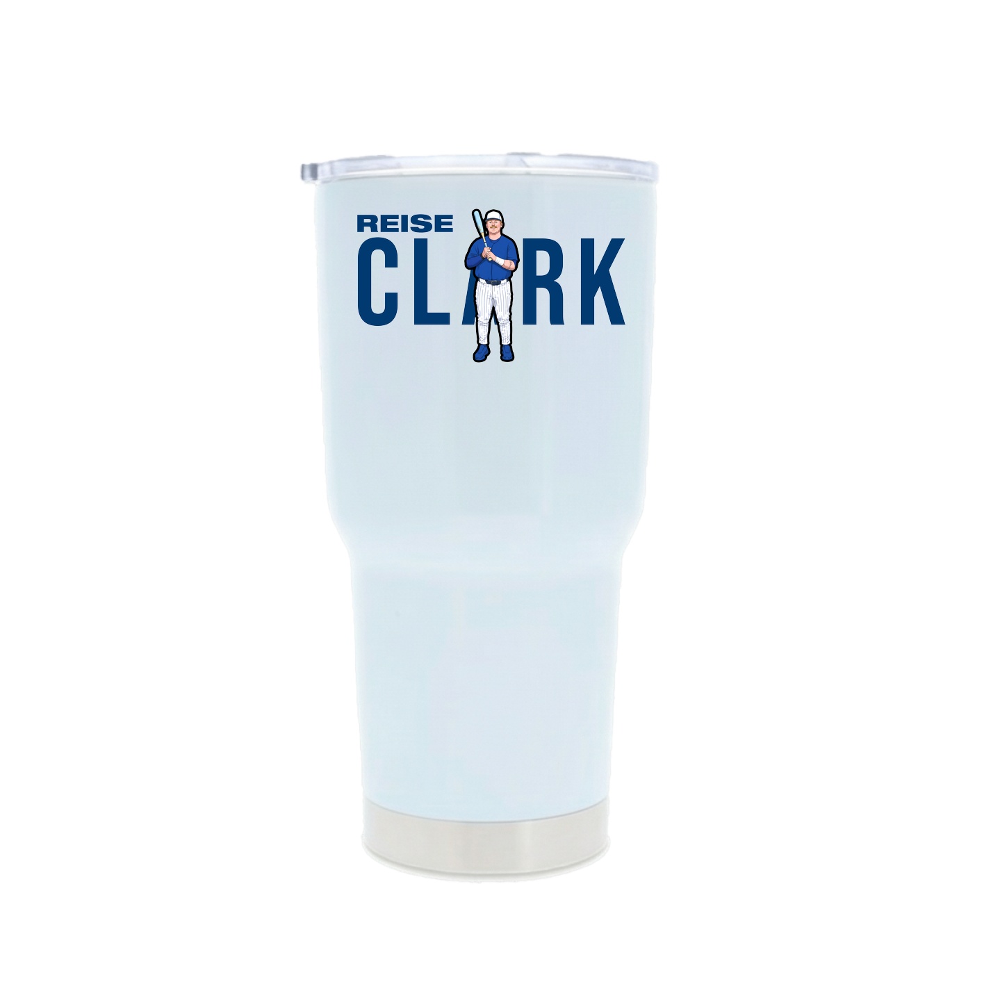 30oz Stainless Steel Tumbler — Player Name in White