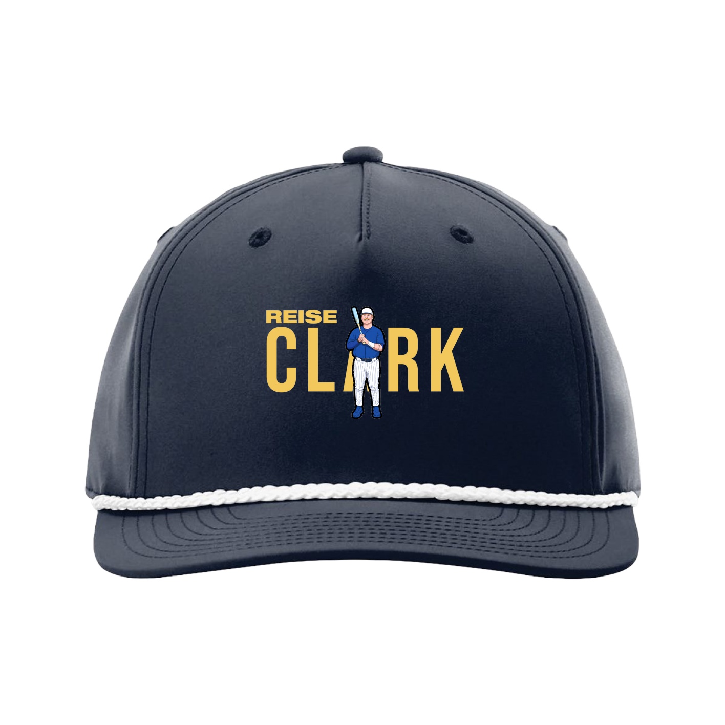 Five-Panel Classic Rope Cap — Player Name in Navy