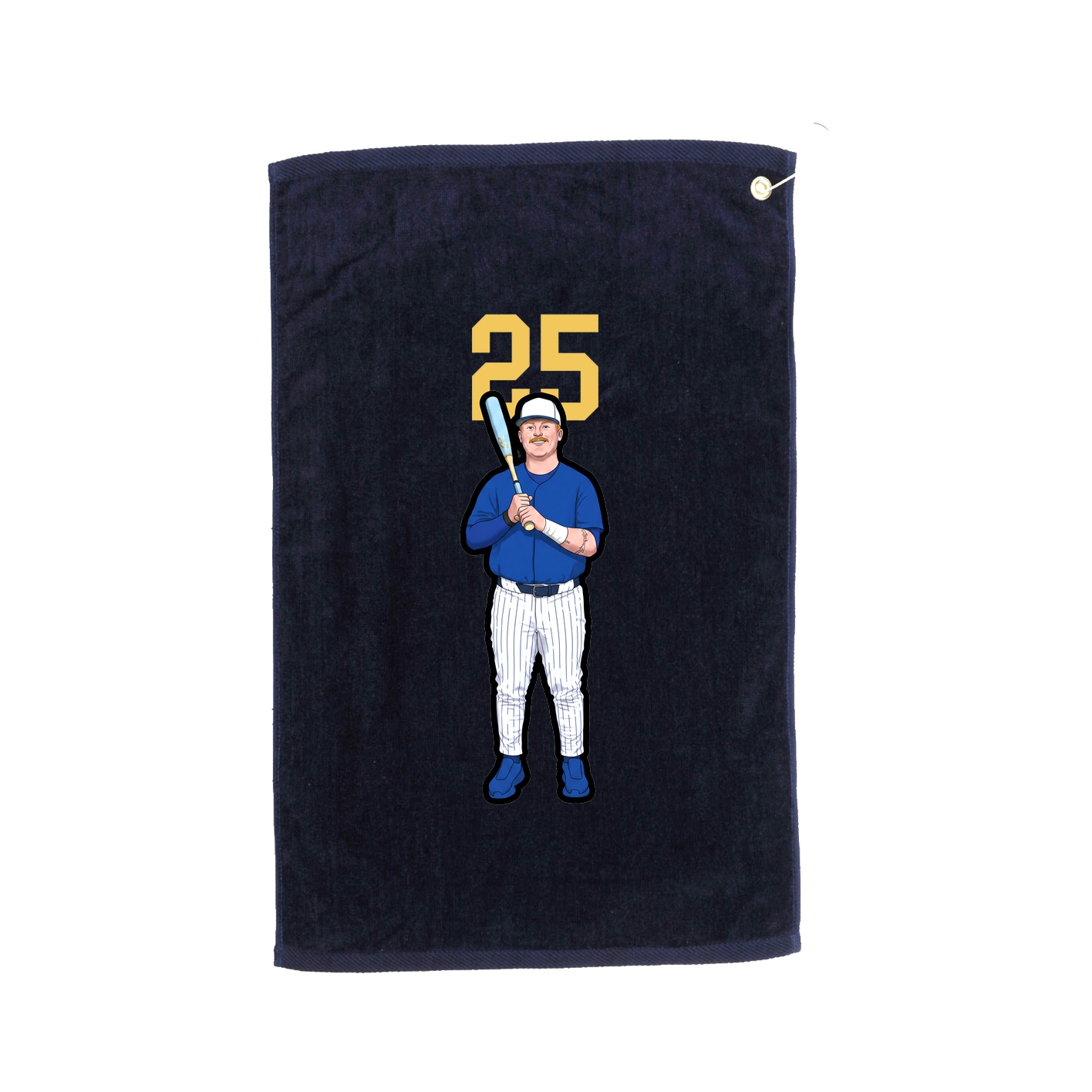 Golf Towel — Number Top in Navy