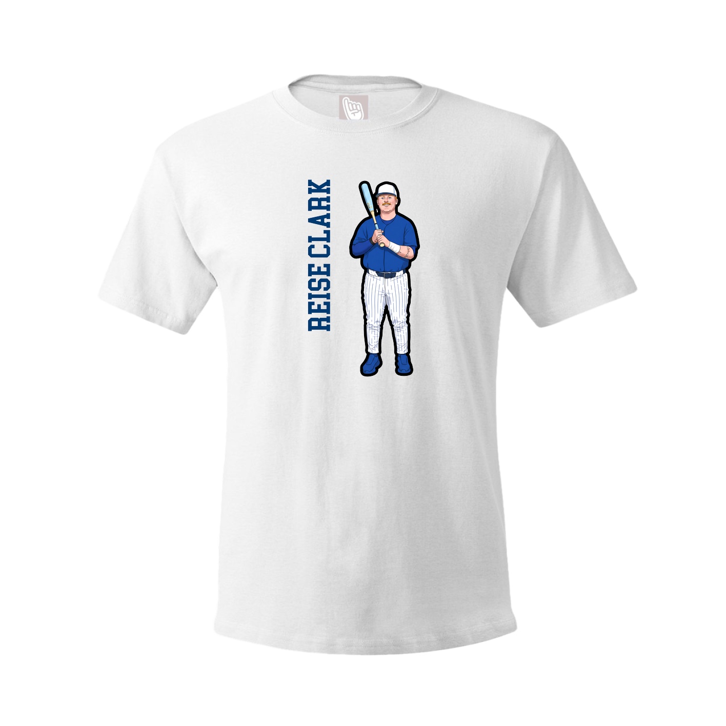 Tee — Name Vertical in White