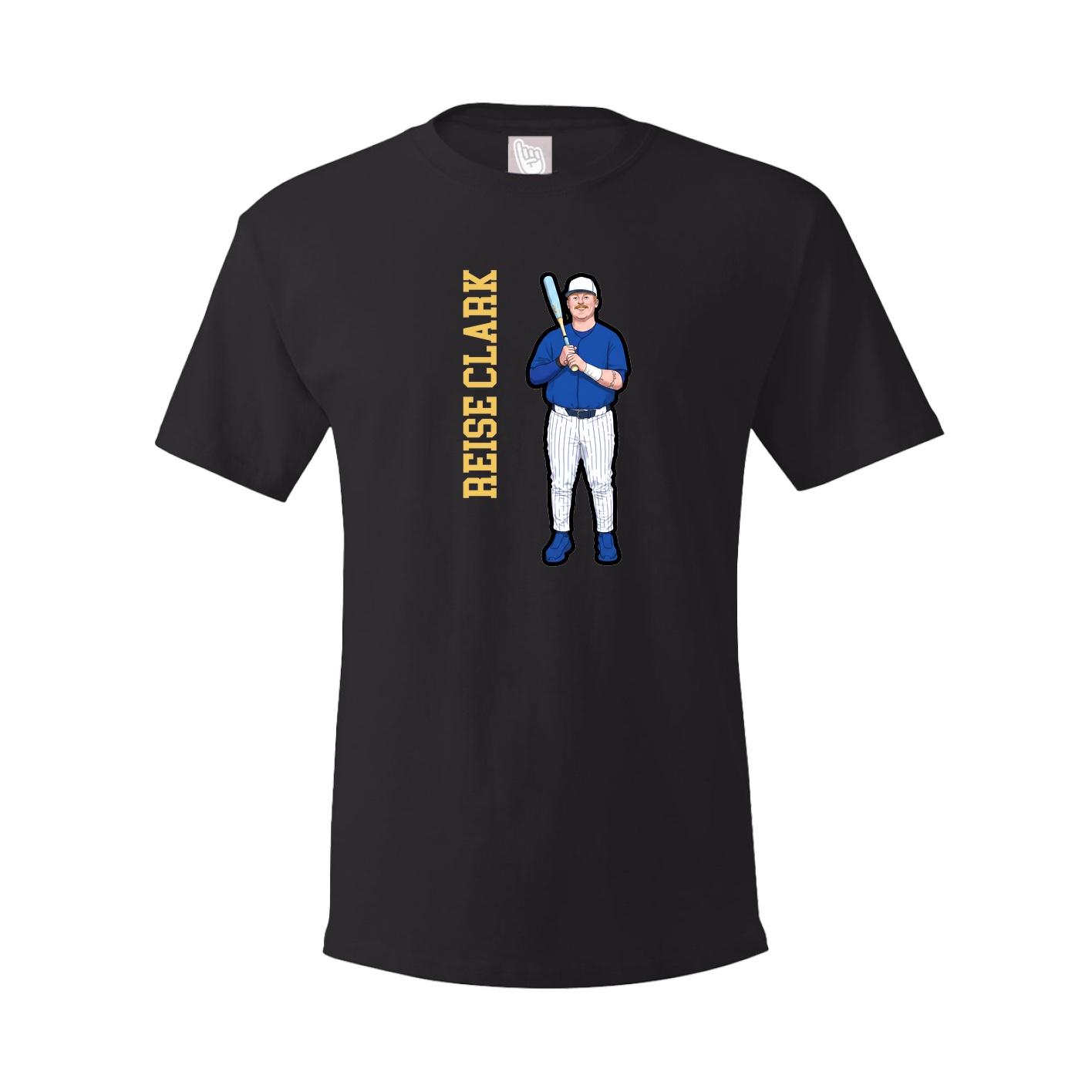 Youth Tee — Name Vertical in Black