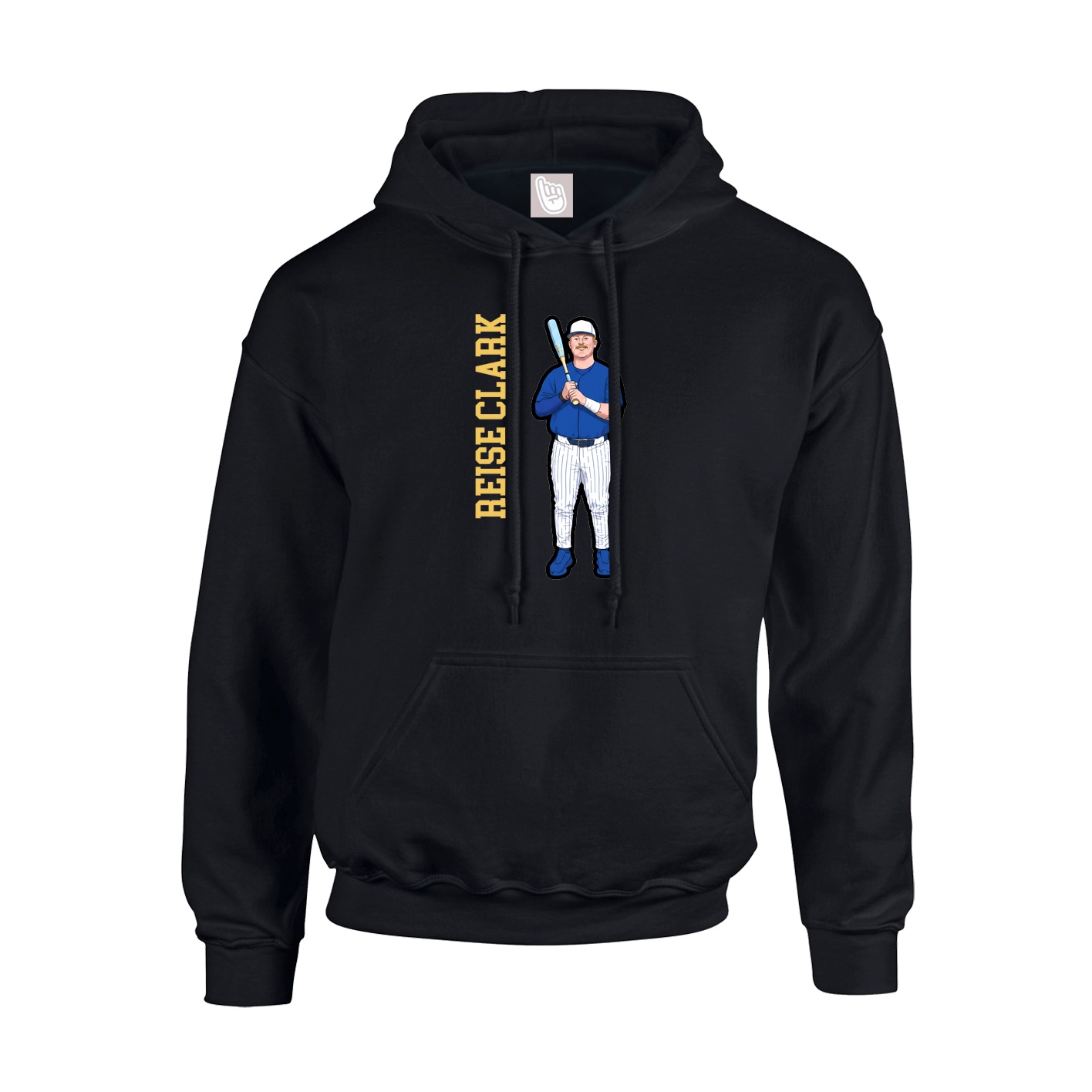 Hoodie — Name Vertical in Black