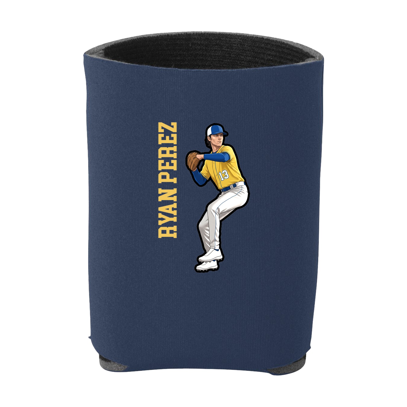 Can Holder — Name Vertical in Navy