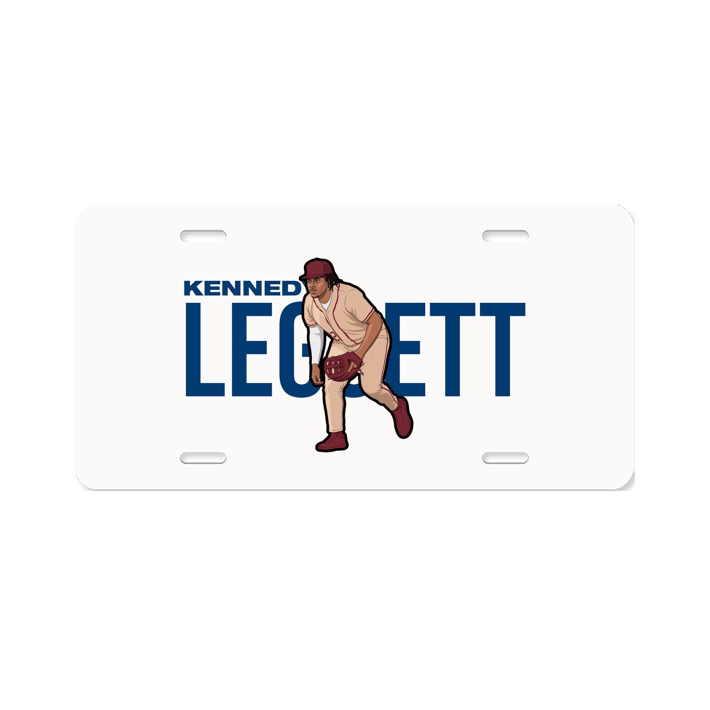 License Plate — Player Name in Classic