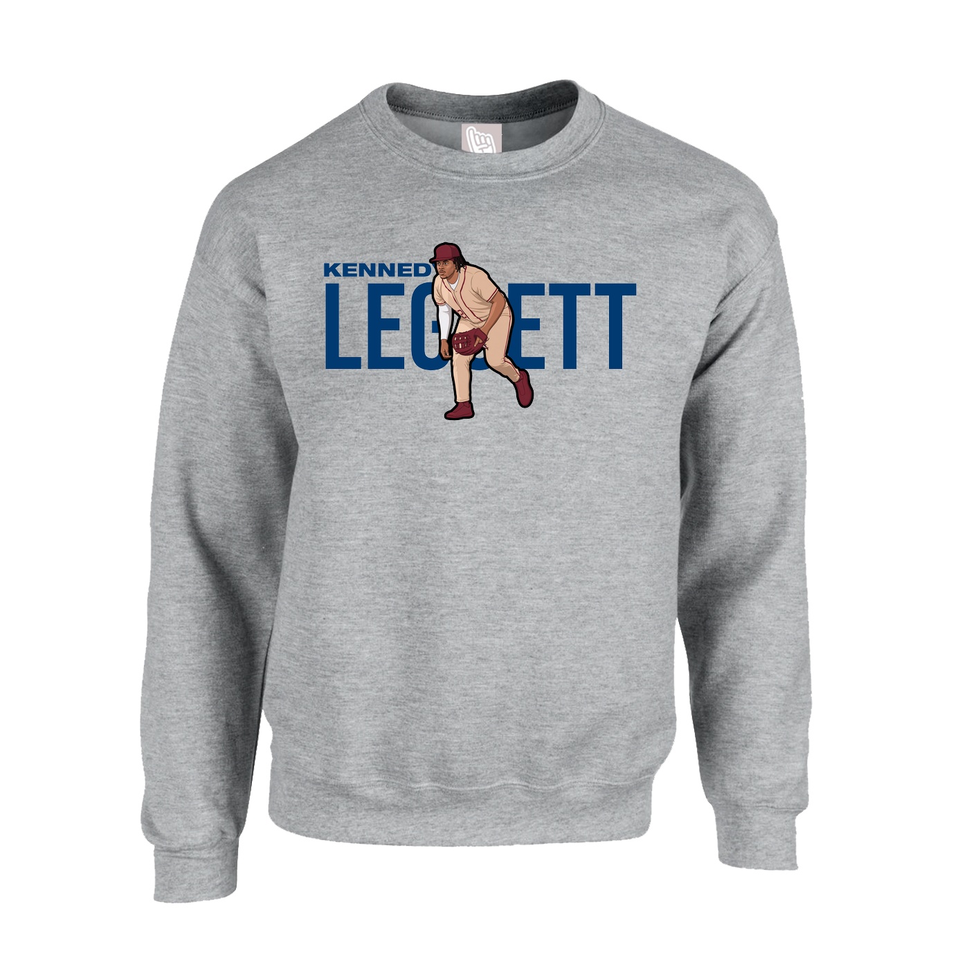 Fleece Crew — Player Name in Grey