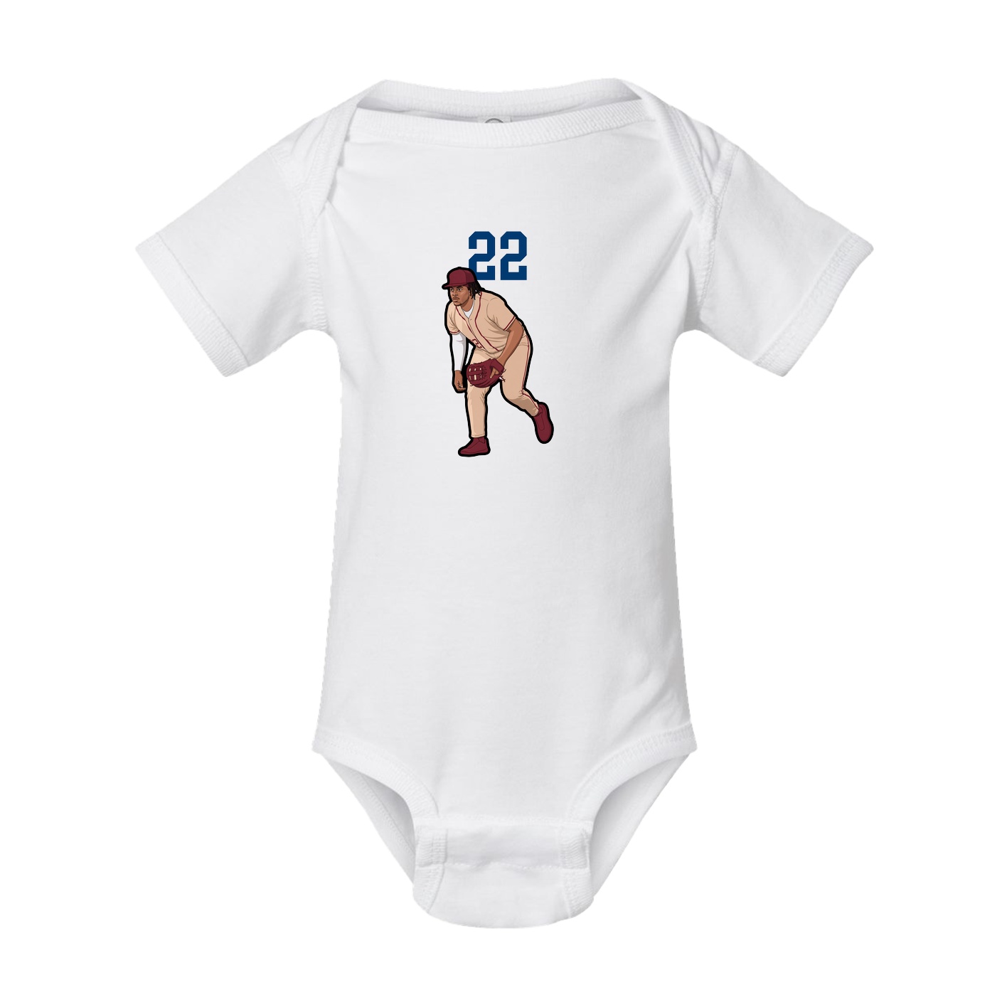 Baby Onesie — Number Top in White