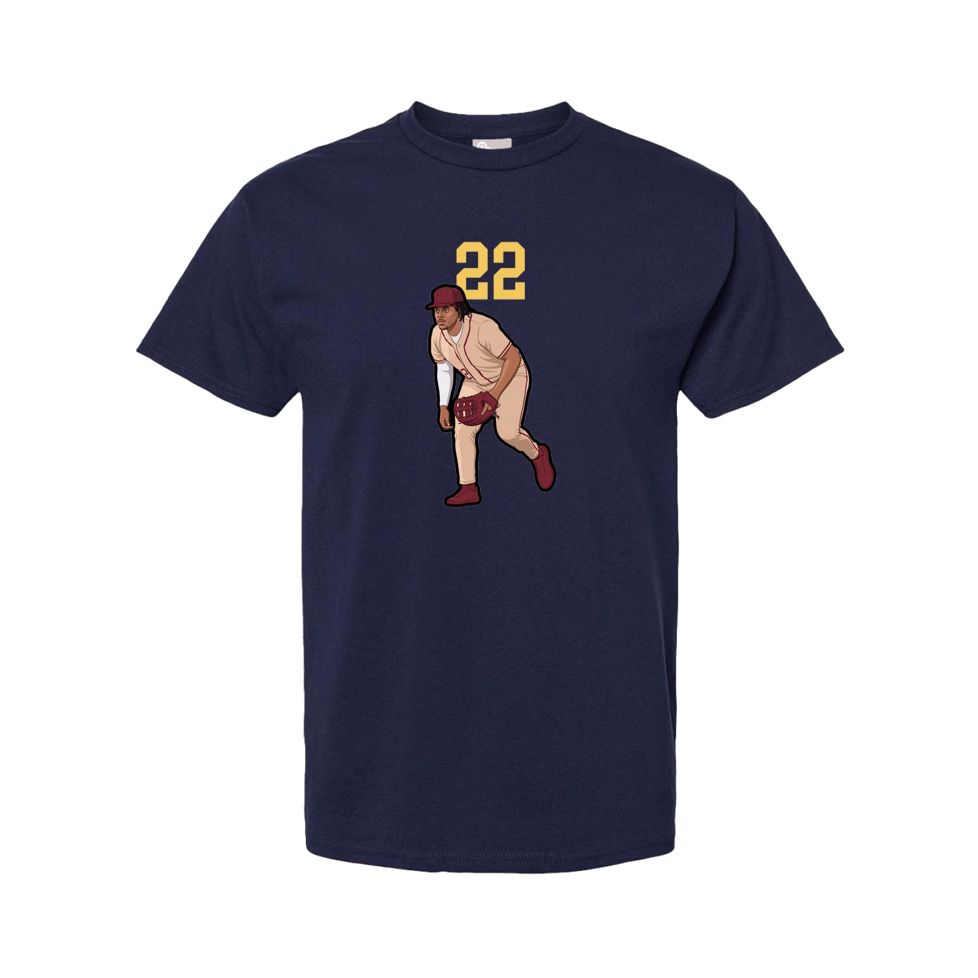 Tee — Number Top in Navy
