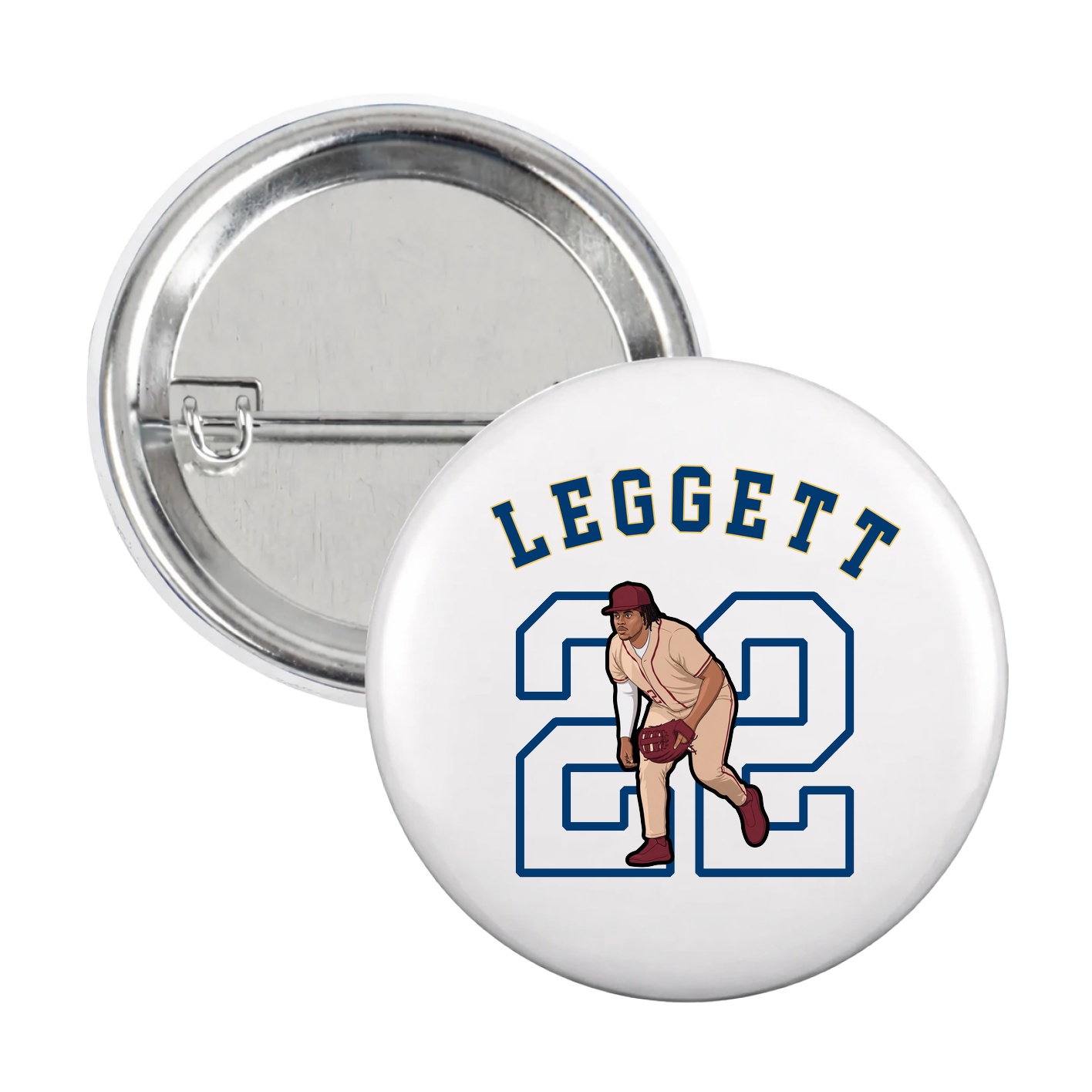 Game Day Button — Shirsey Arch in White
