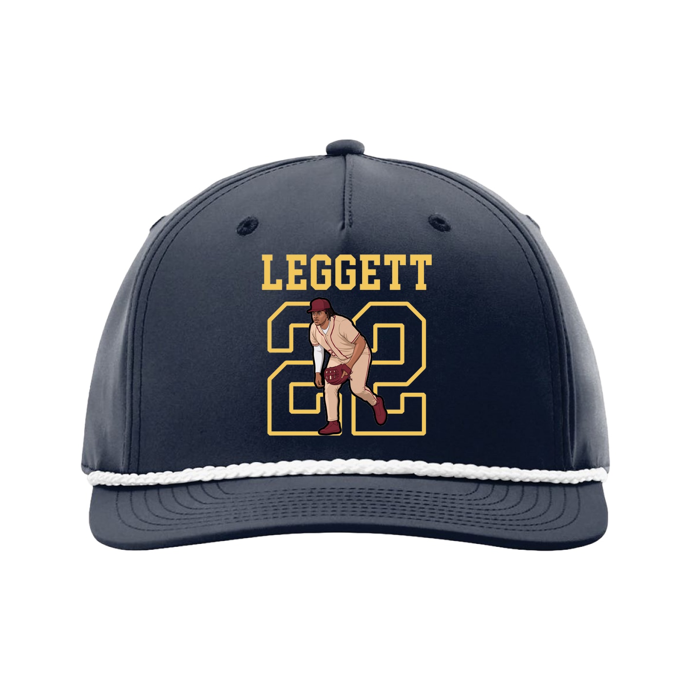 Five-Panel Classic Rope Cap — Shirsey in Navy