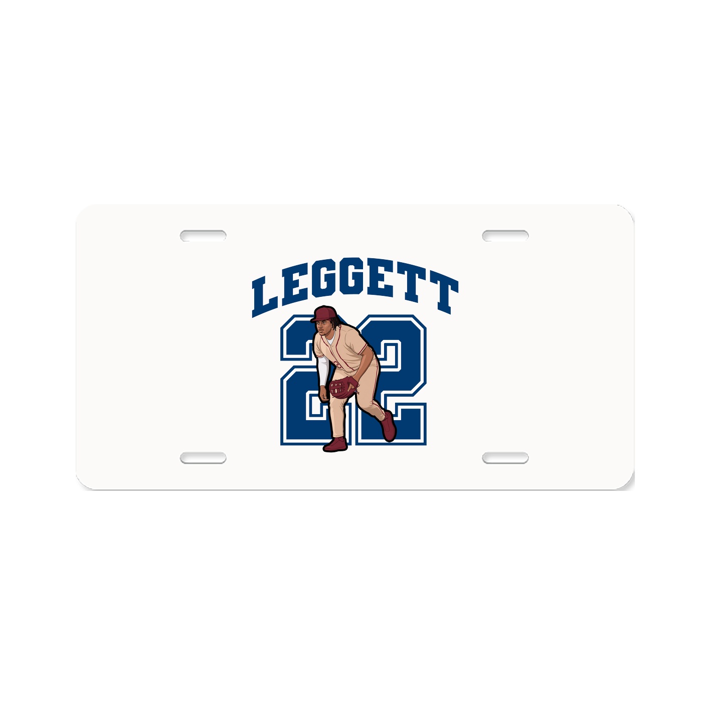 License Plate — Number in Classic