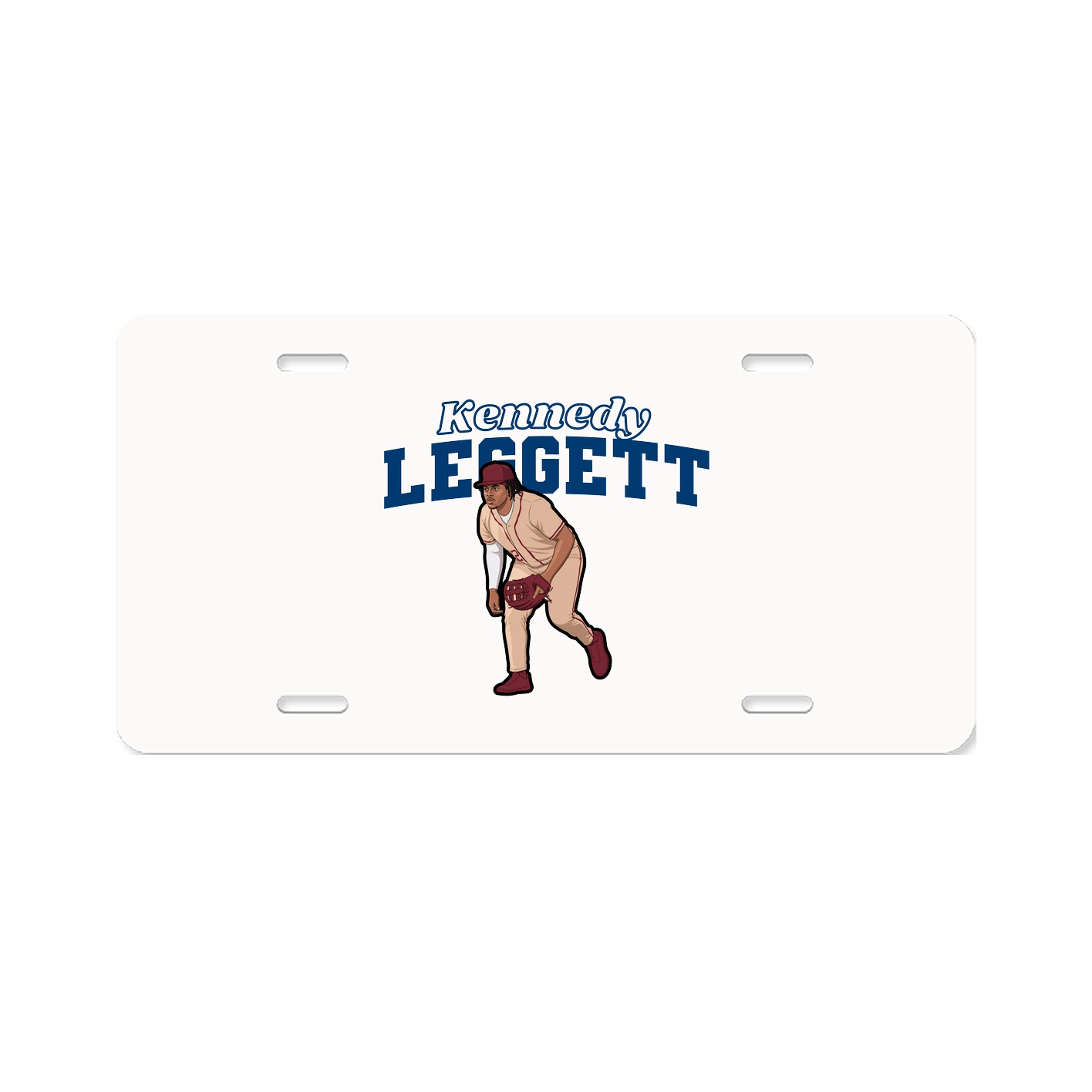 License Plate — Name Arch in Classic