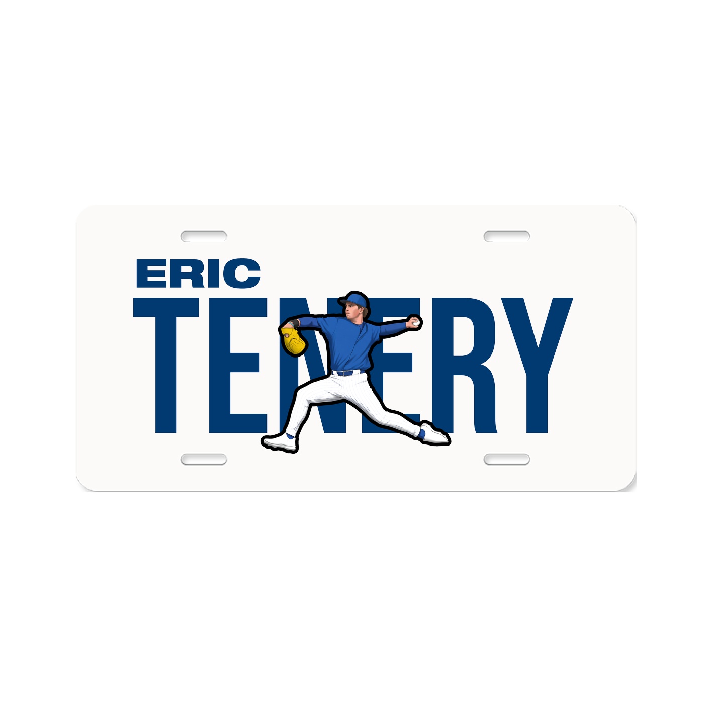 License Plate — Player Name in Classic
