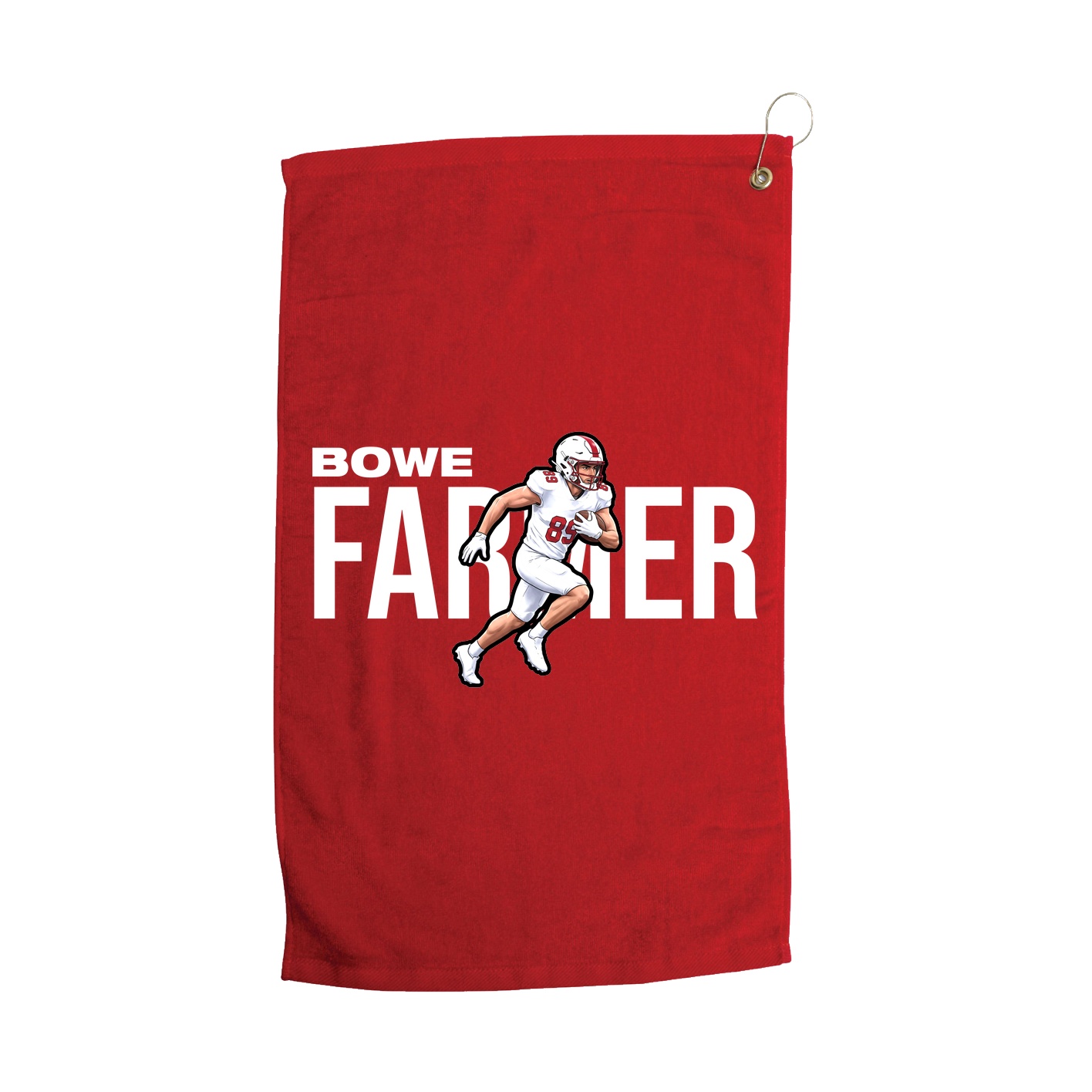 Golf Towel — Player Name in Red