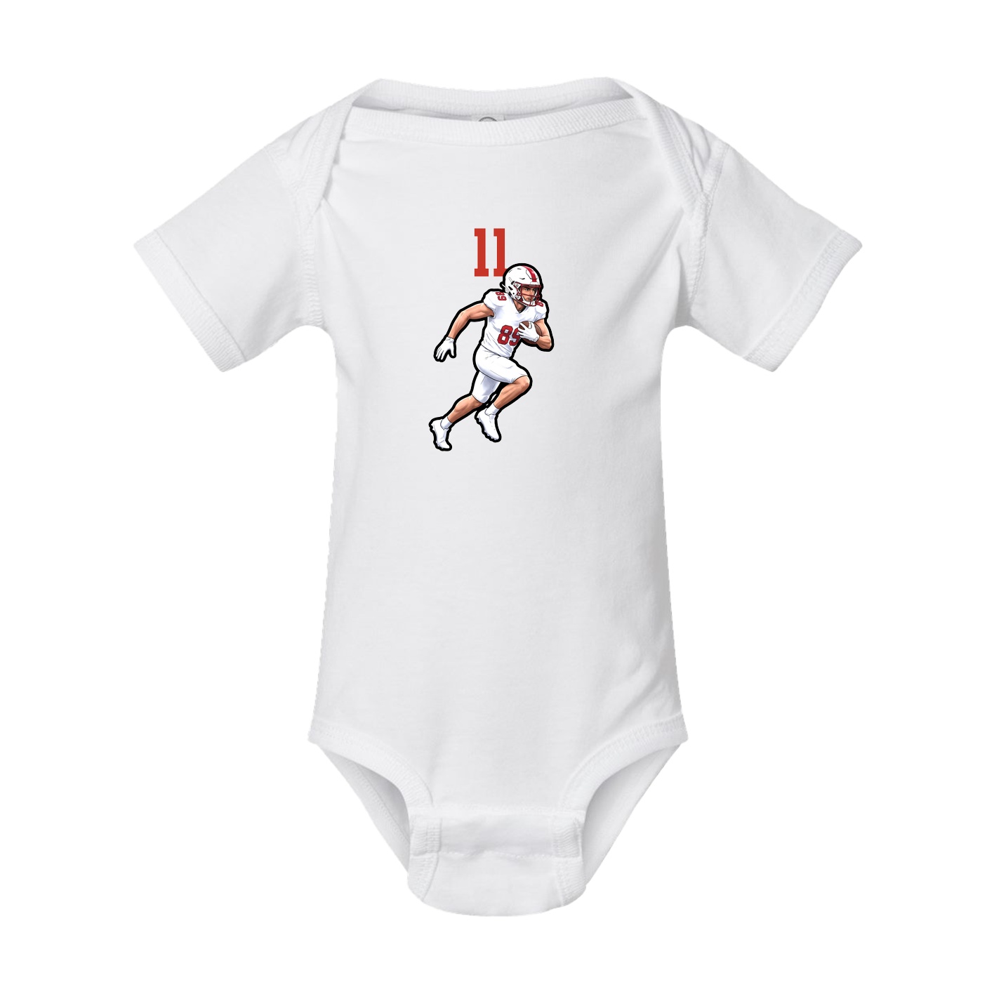 Baby Onesie — Number Top in White