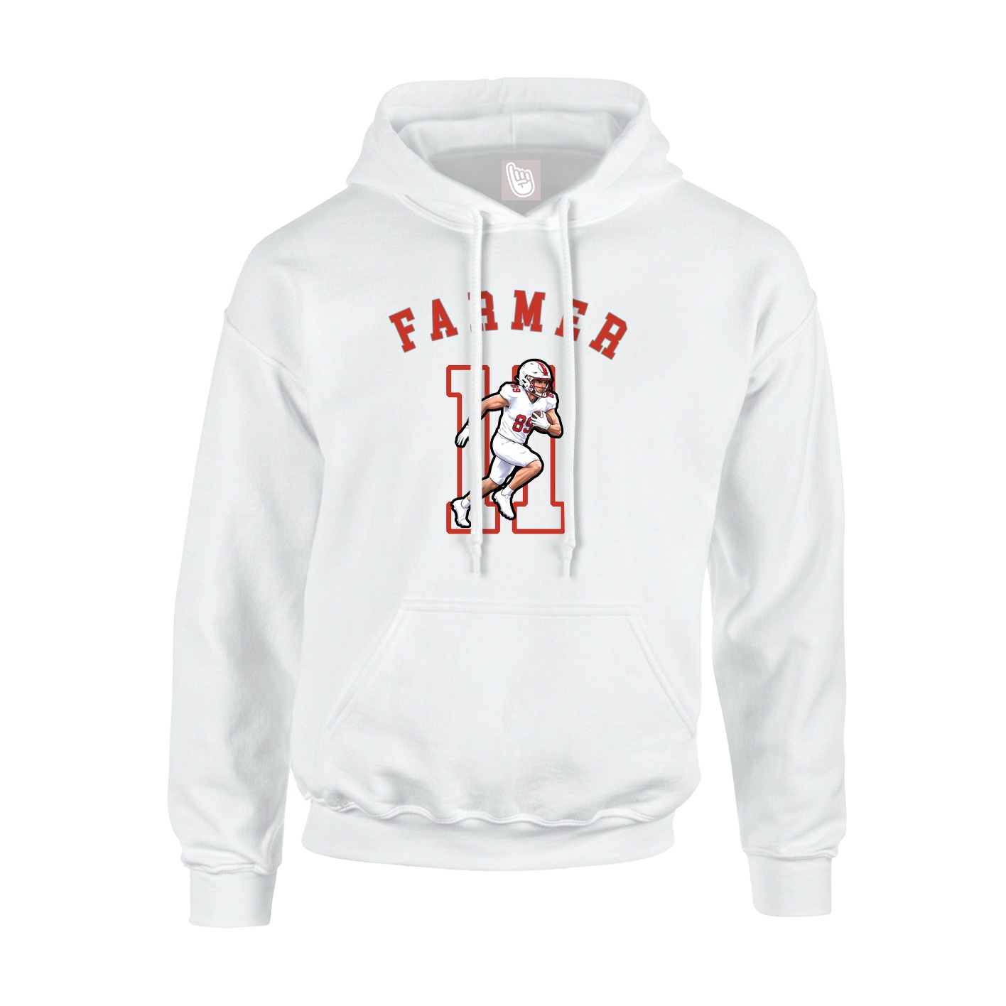 Youth Hoodie — Shirsey Arch in White