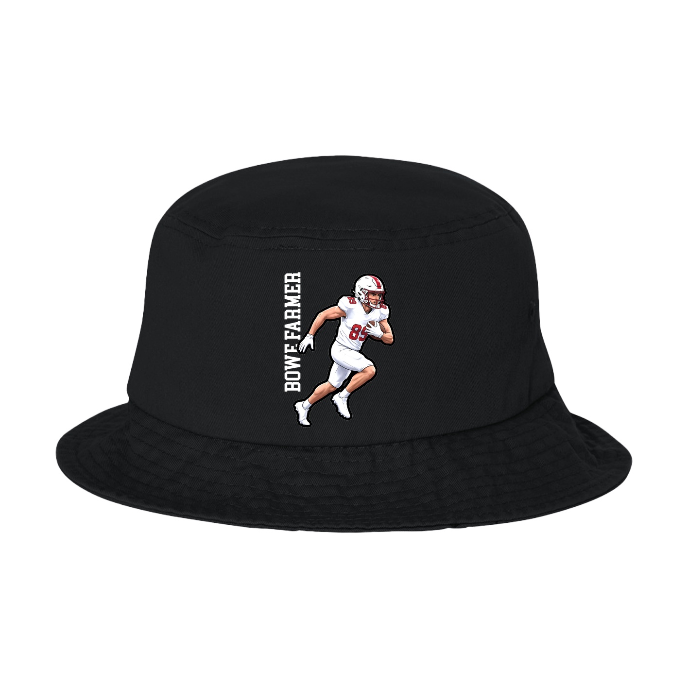 Bucket Cap — Name Vertical in Black