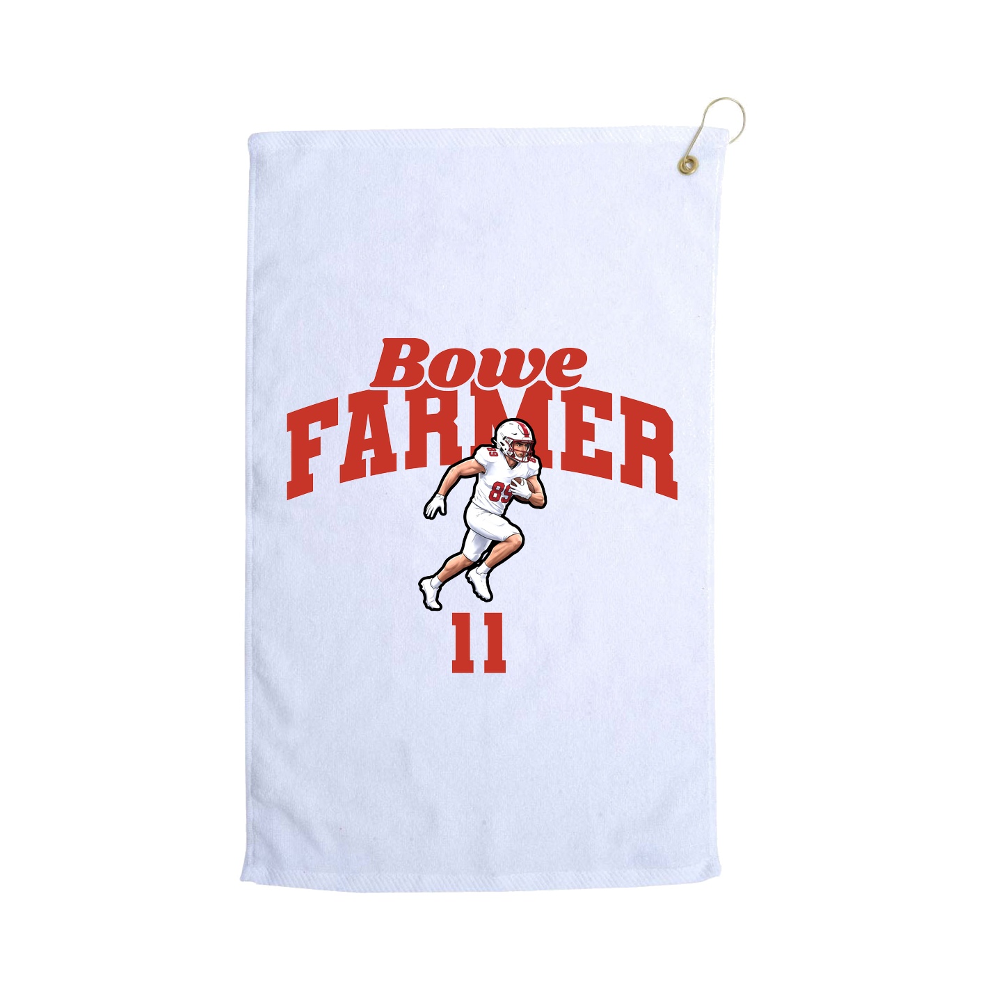 Golf Towel — Signature Arch in White