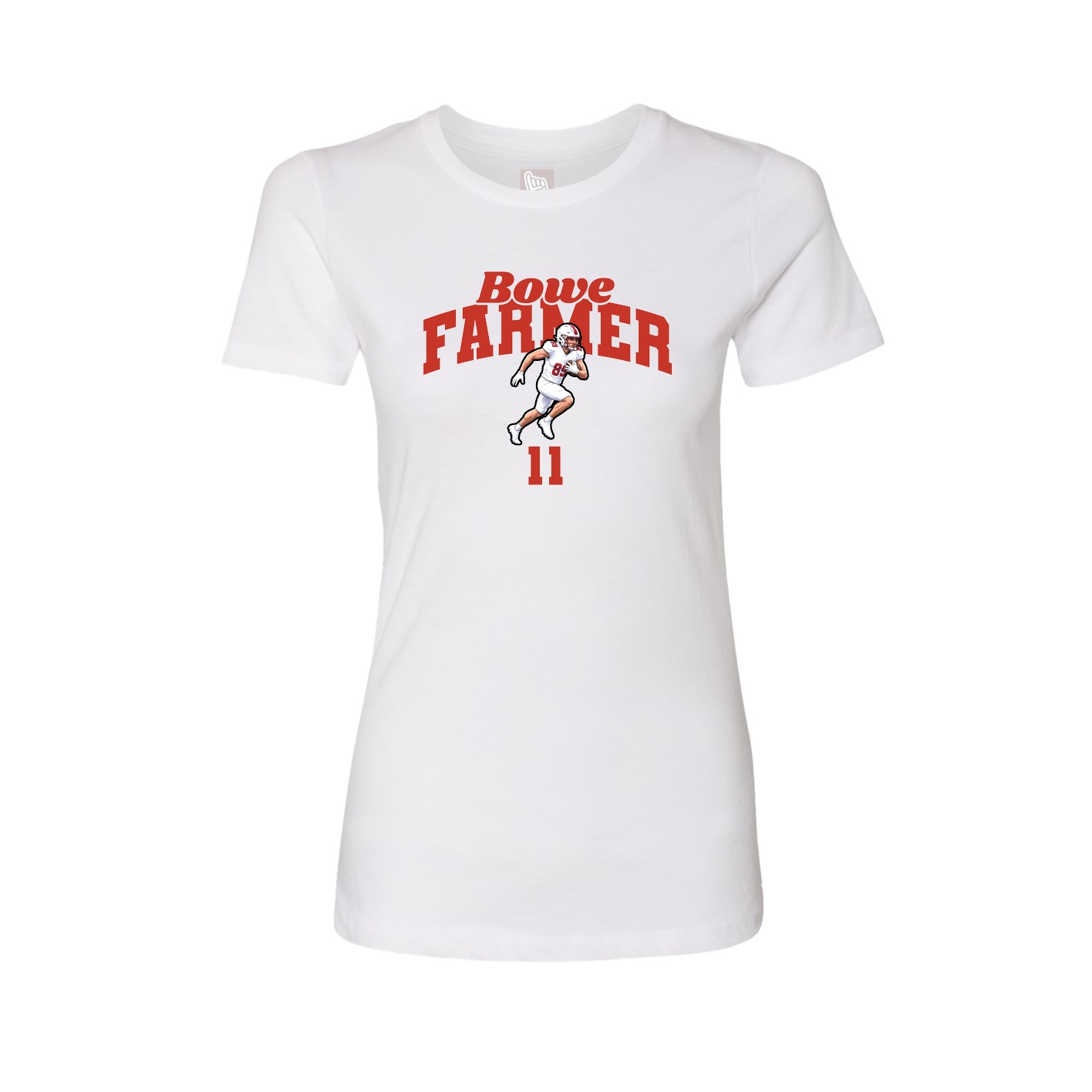 Womens Tee — Signature Arch in White