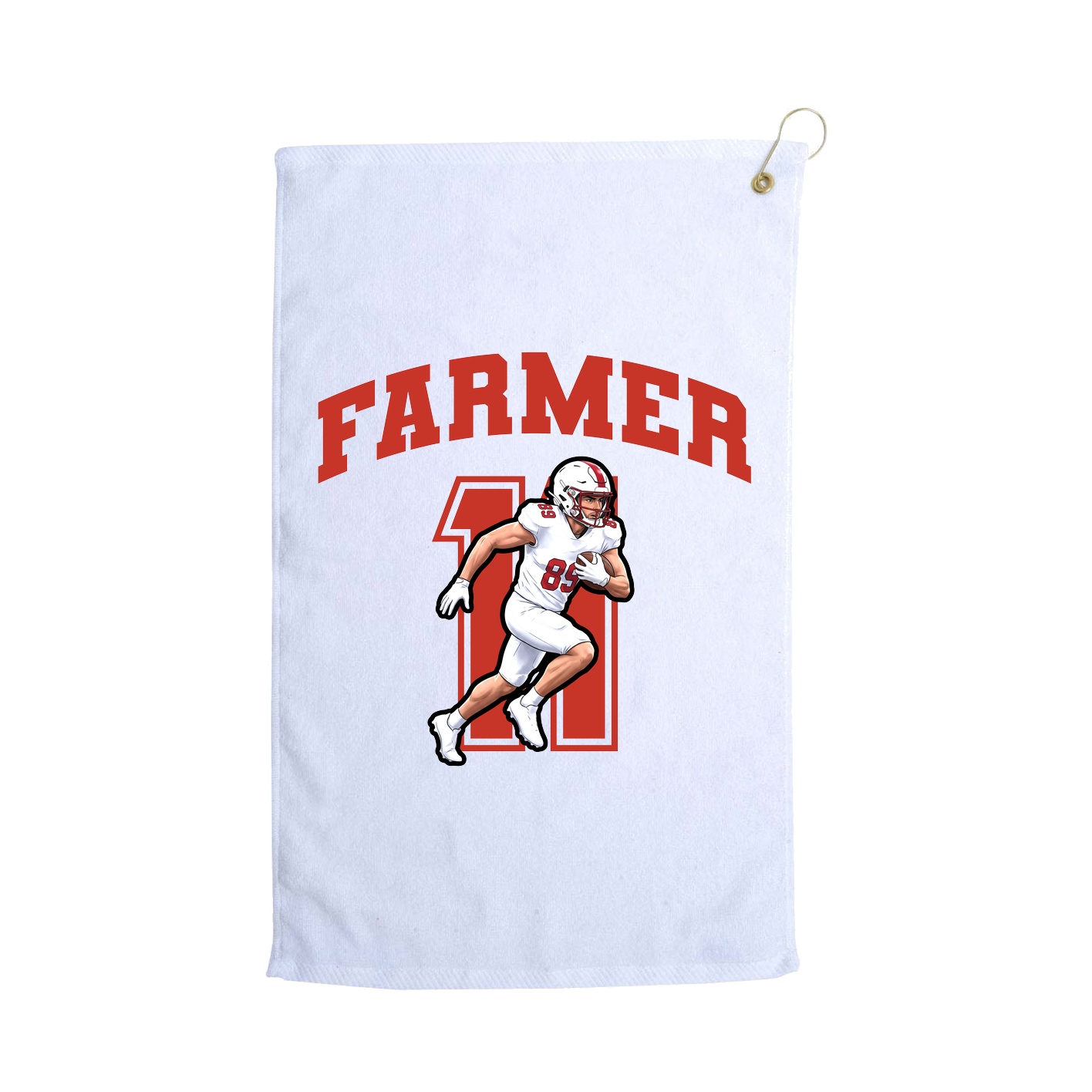 Golf Towel — Number in White