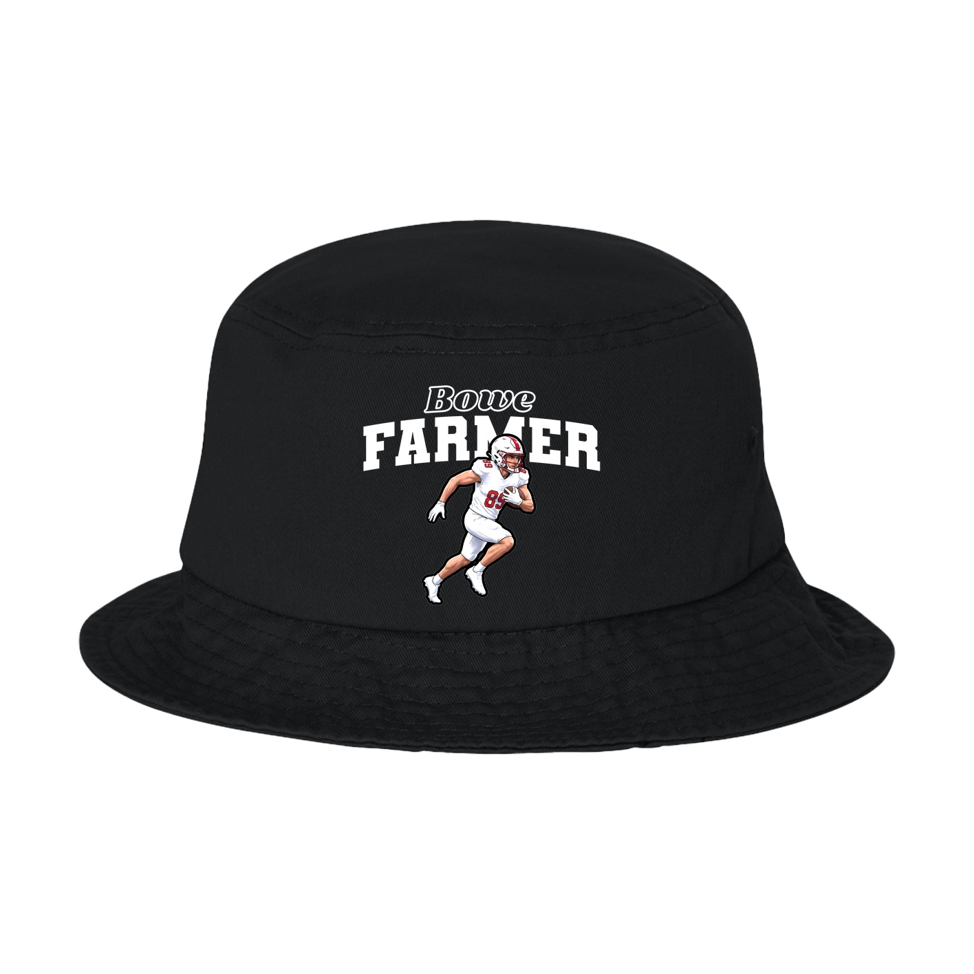 Bucket Cap — Name Arch in Black