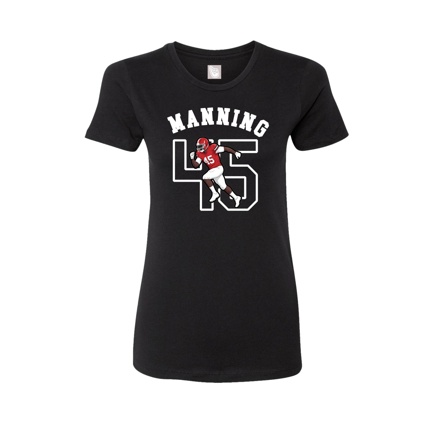 Fitted Women's Tee — Shirsey Arch in Black