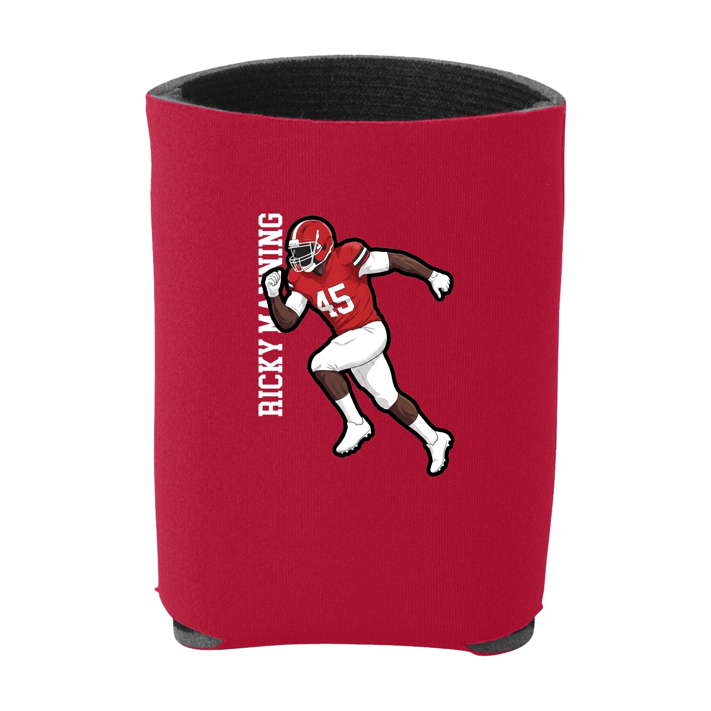 Can Holder — Name Vertical in Red