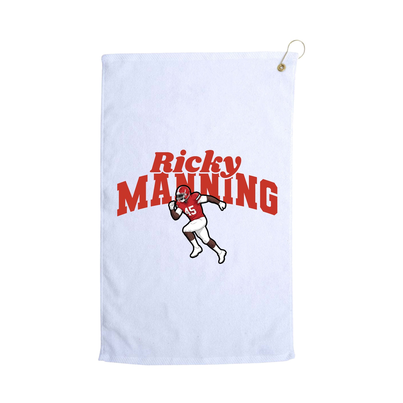 Golf Towel — Signature Arch in White