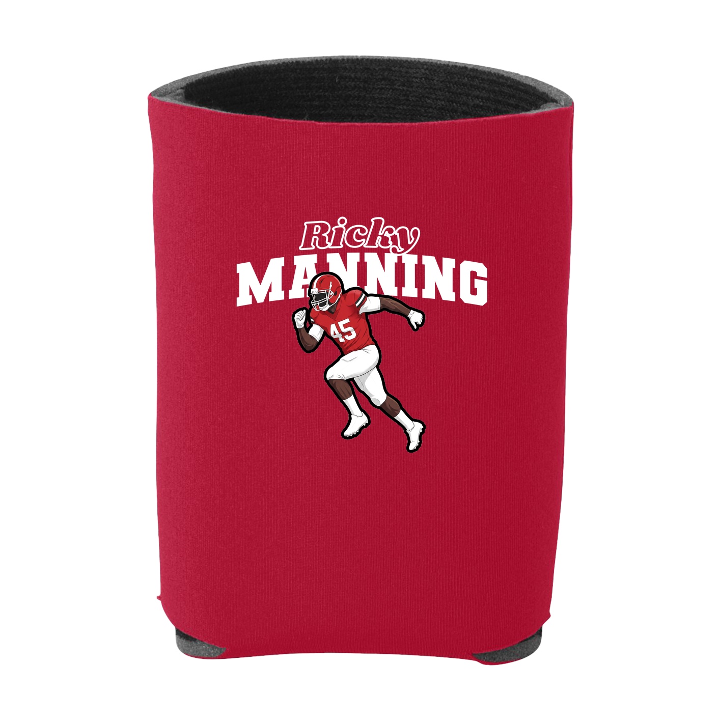 Can Holder — Name Arch in Red