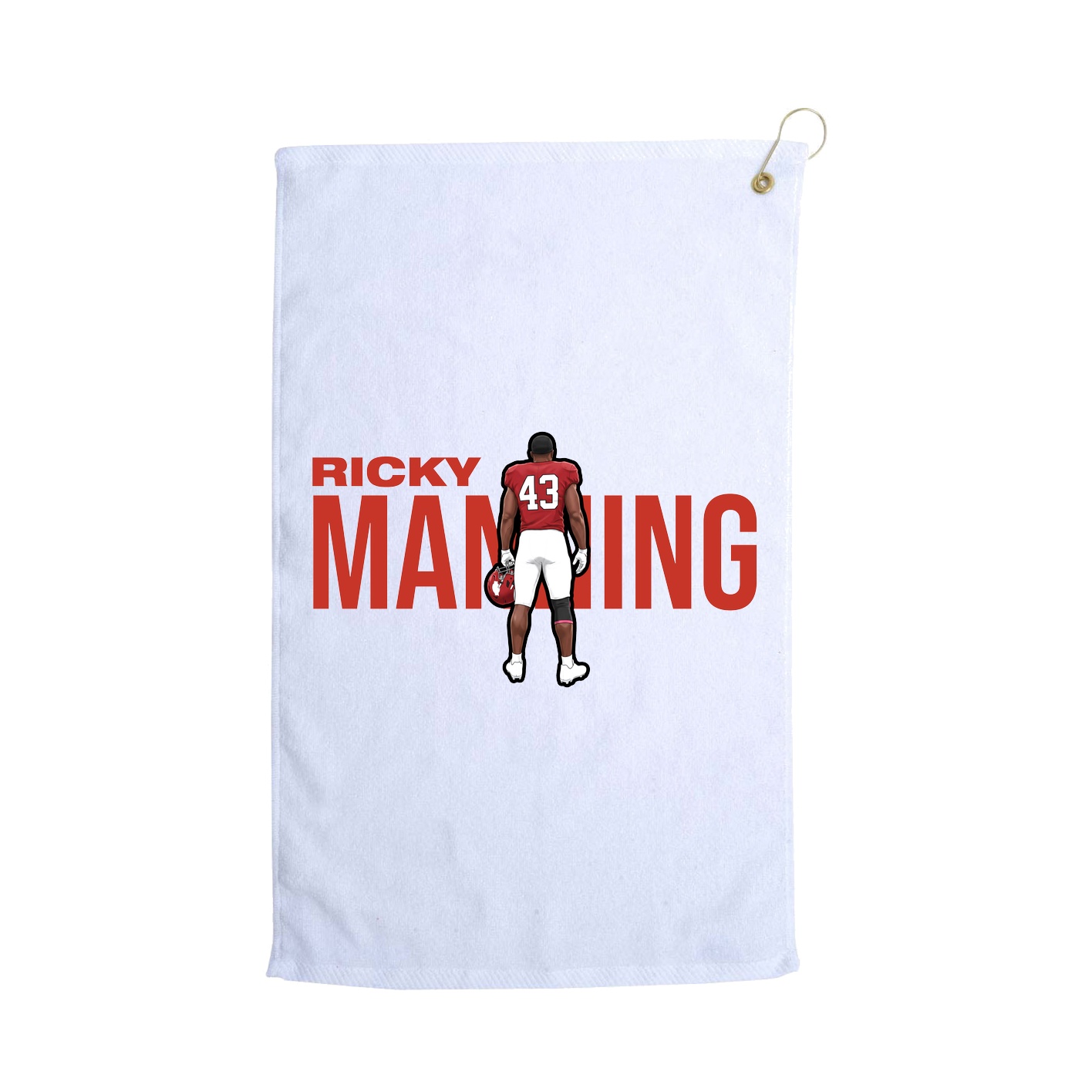 Golf Towel — Player Name in White