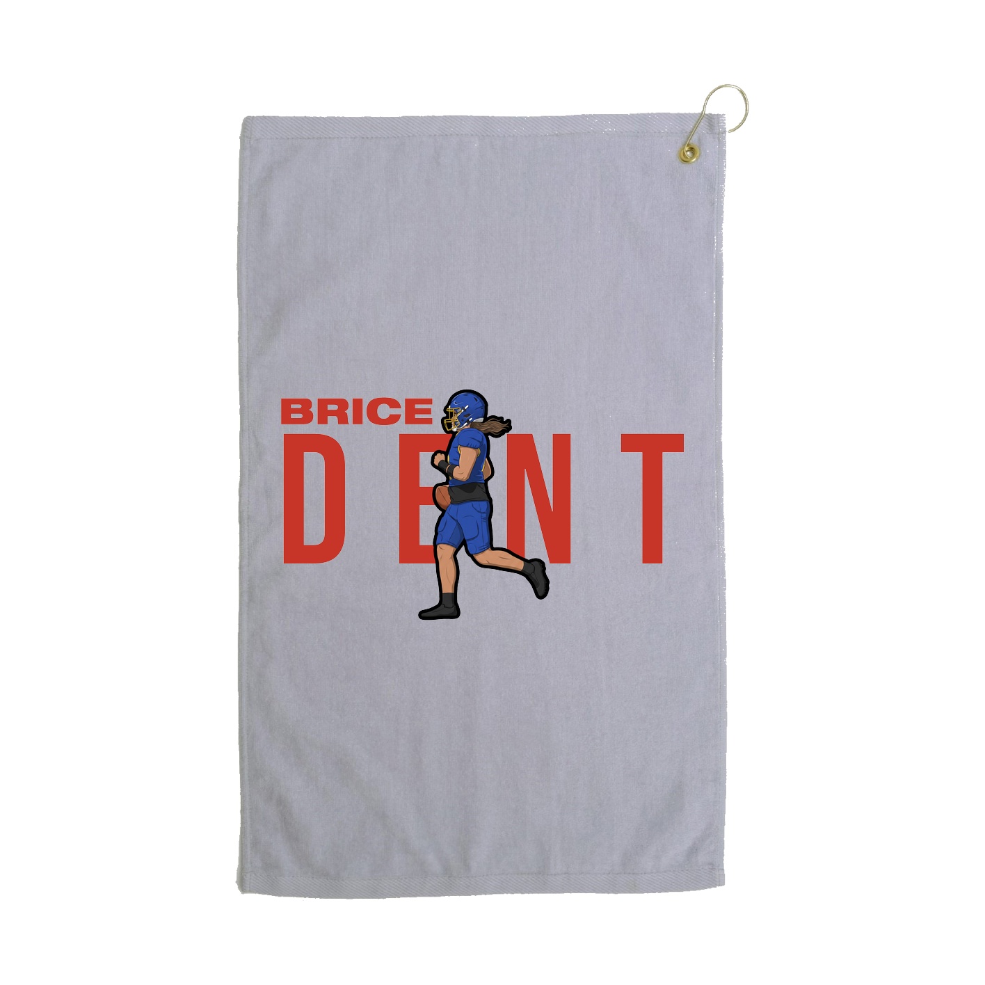 Golf Towel — Player Name in Grey