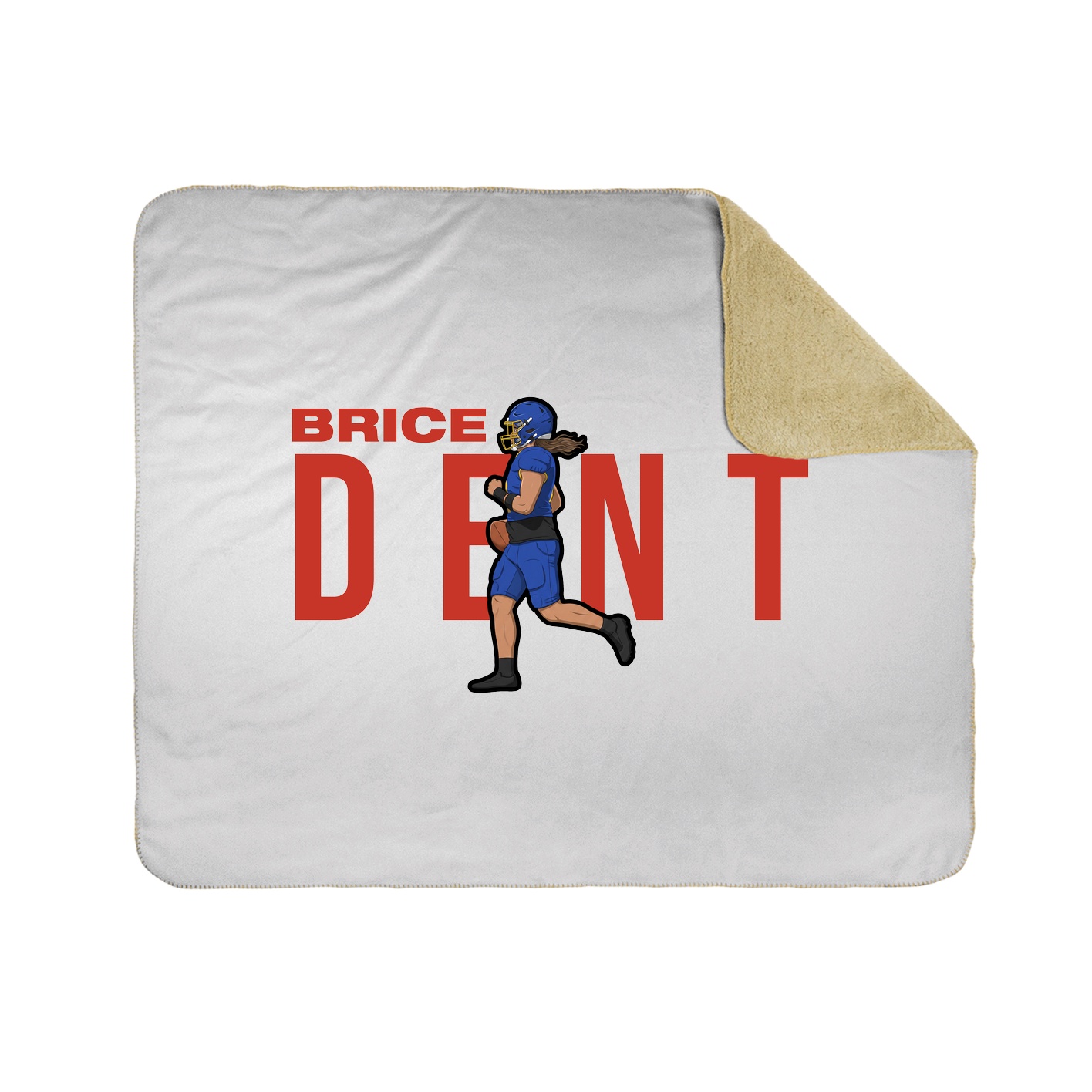 Throw Blanket — Player Name in White