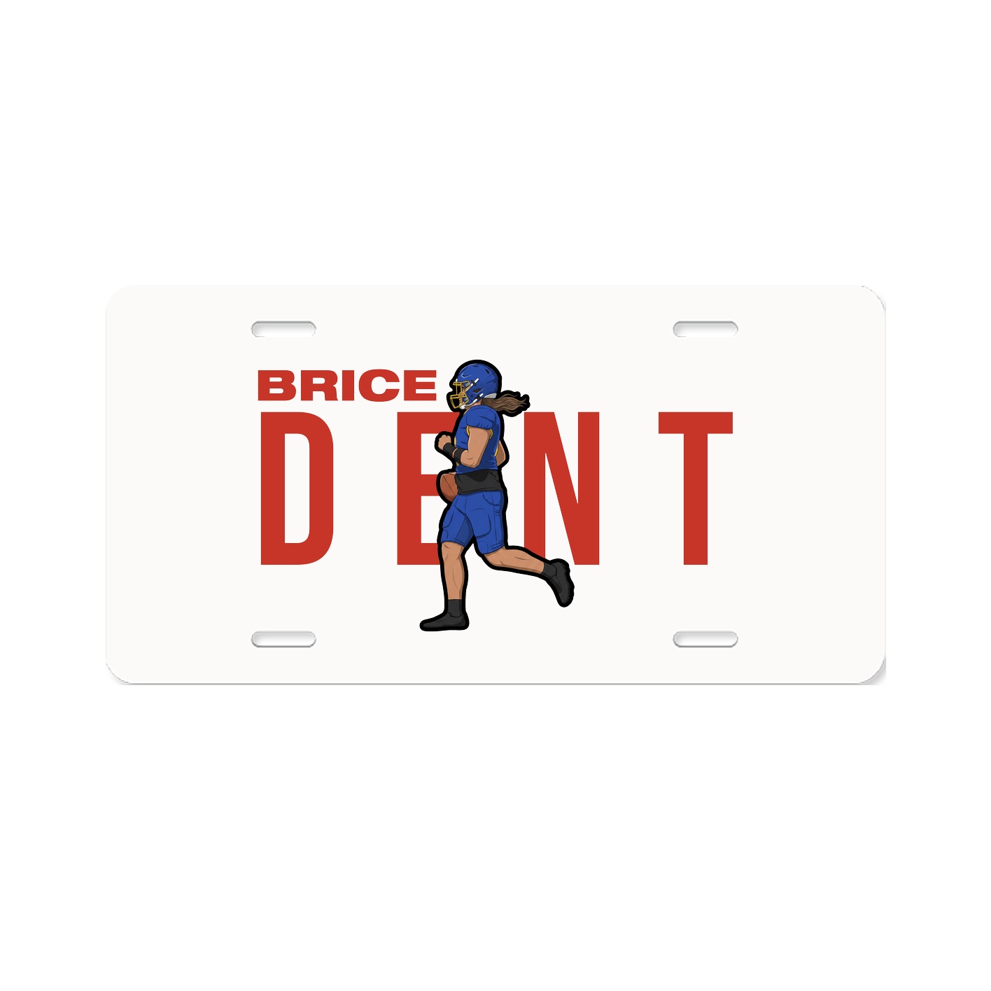 License Plate — Player Name in Classic