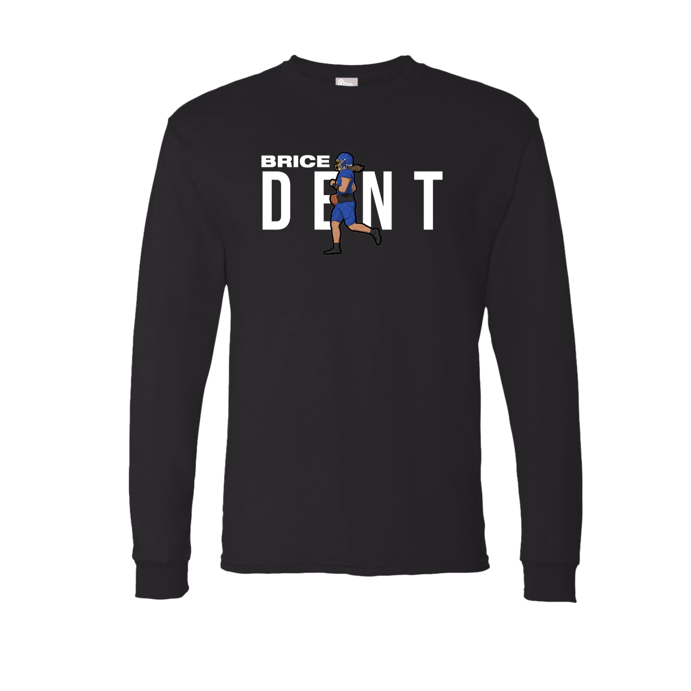 Long Sleeve Tee — Player Name in Black
