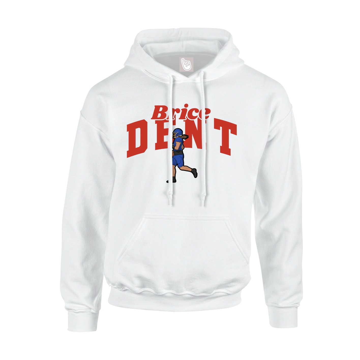 Youth Hoodie — Signature Arch in White