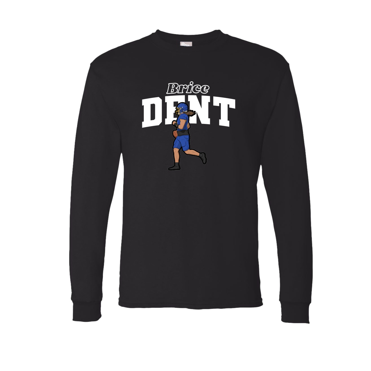Long Sleeve Tee — Name Arch in Black
