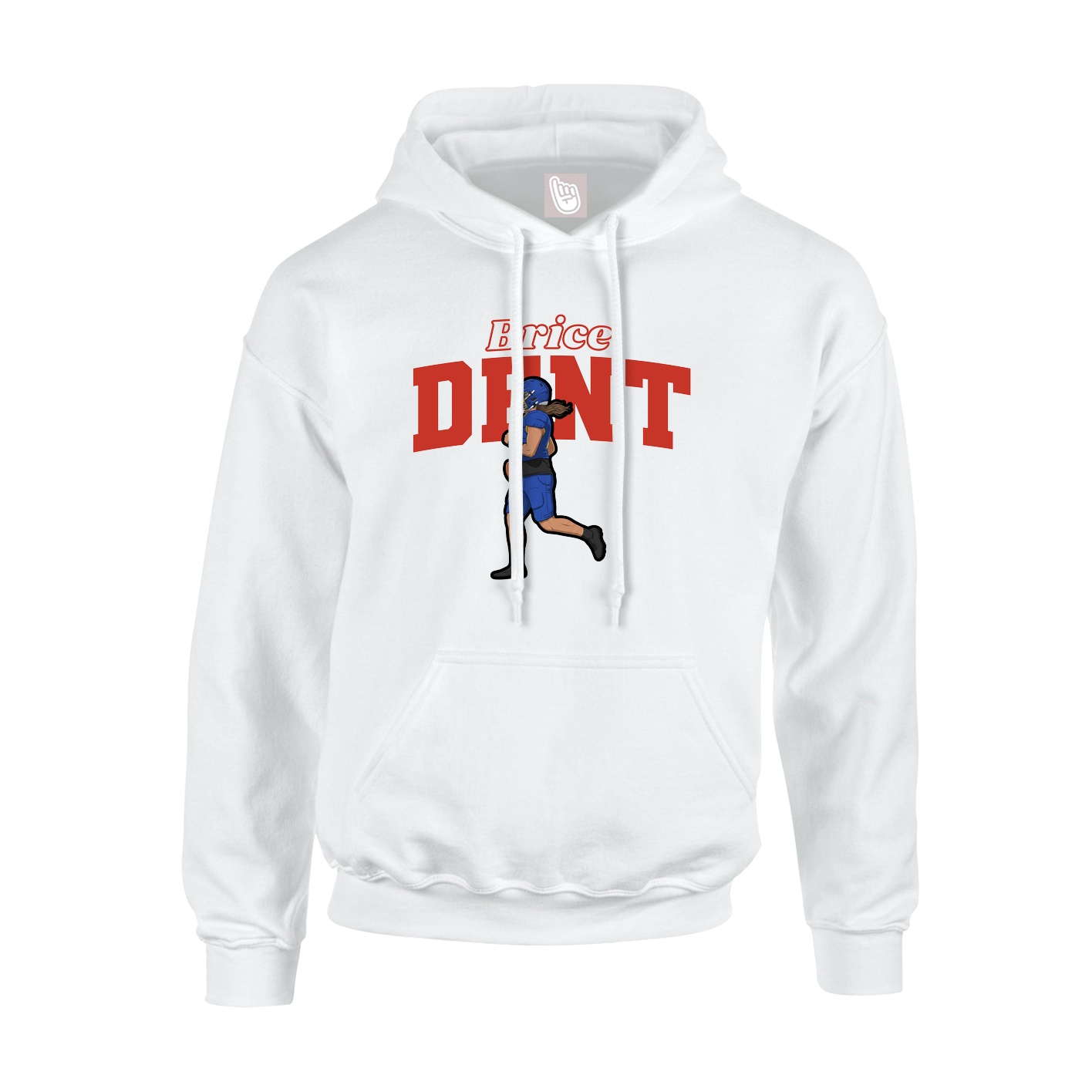 Hoodie — Name Arch in White