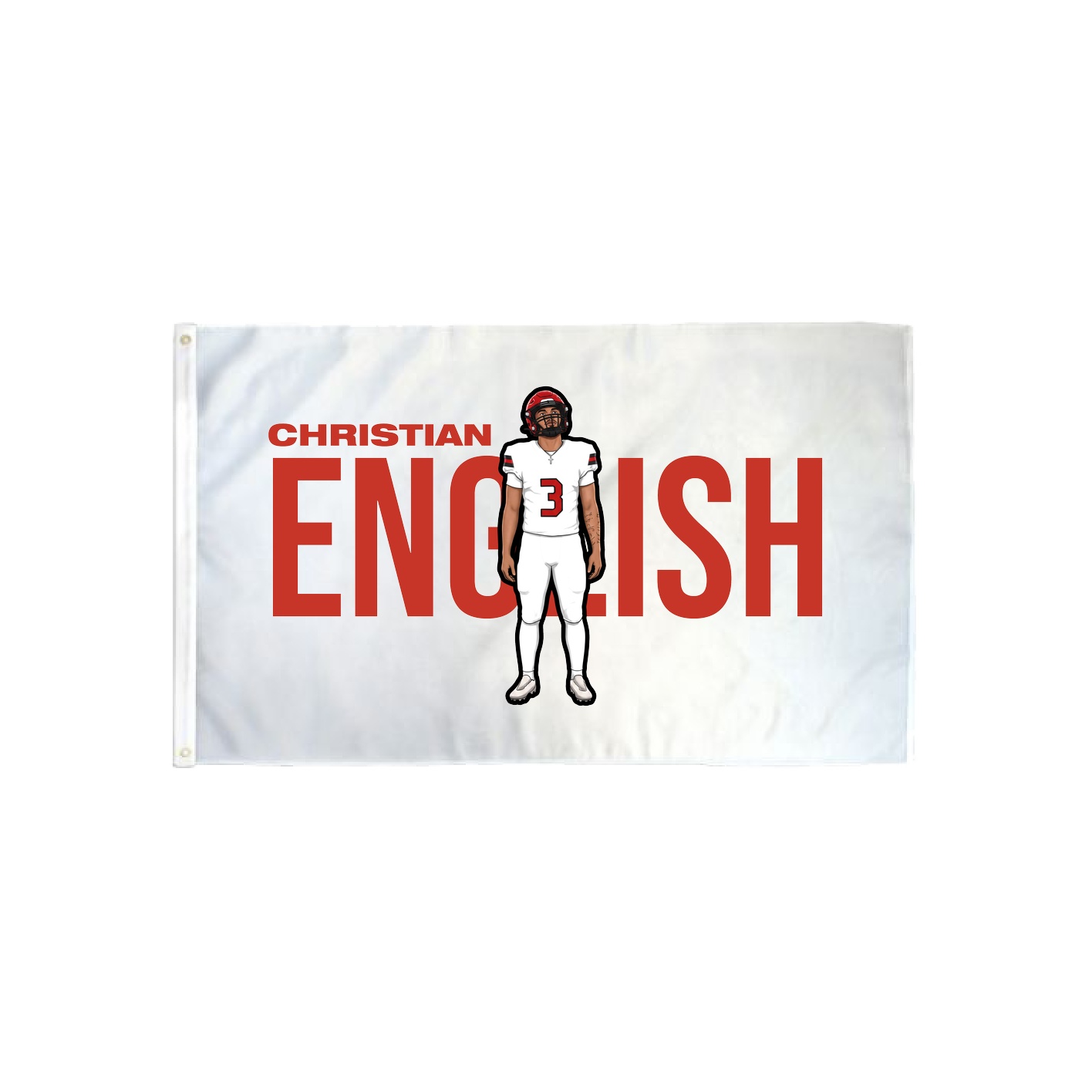 3x5 Flag — Player Name in Classic