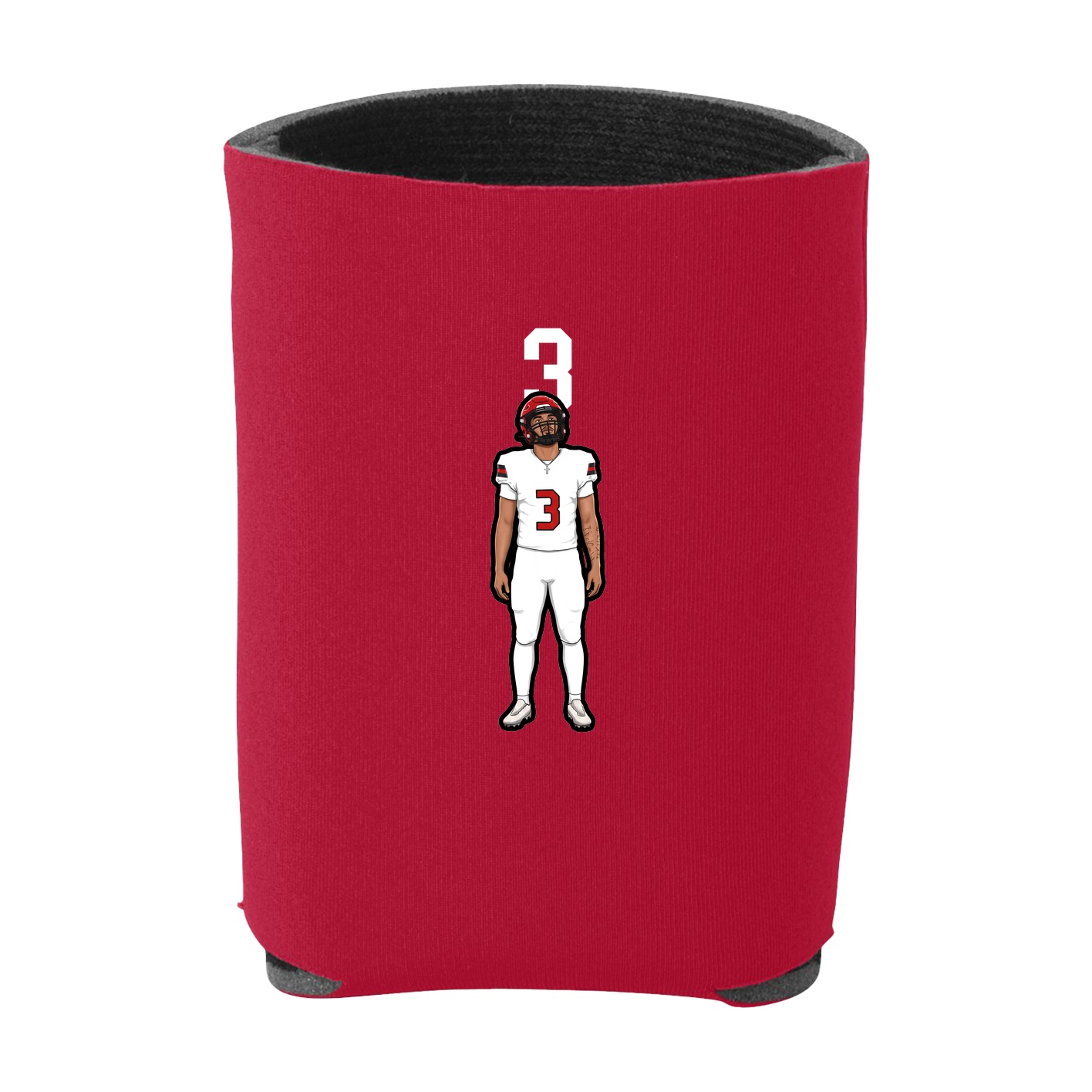 Can Holder — Number Top in Red