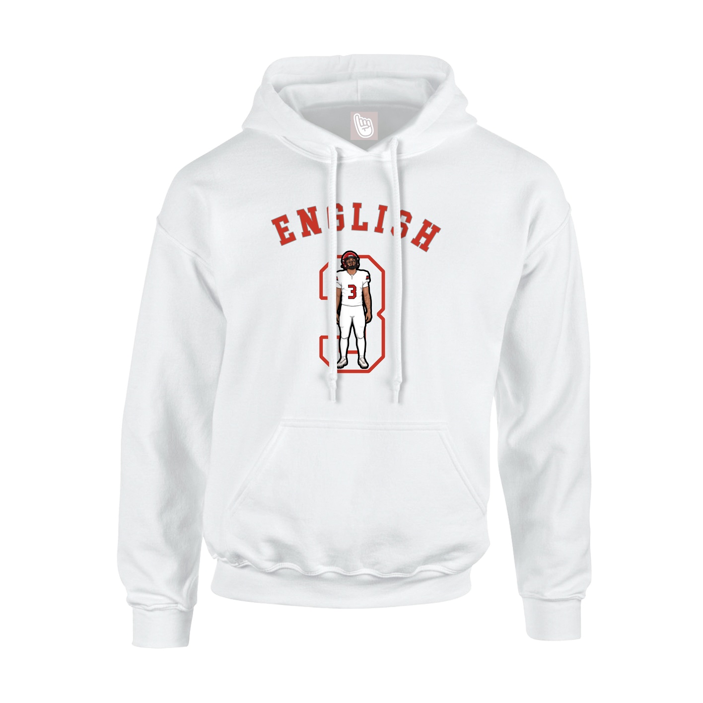 Hoodie — Shirsey Arch in White