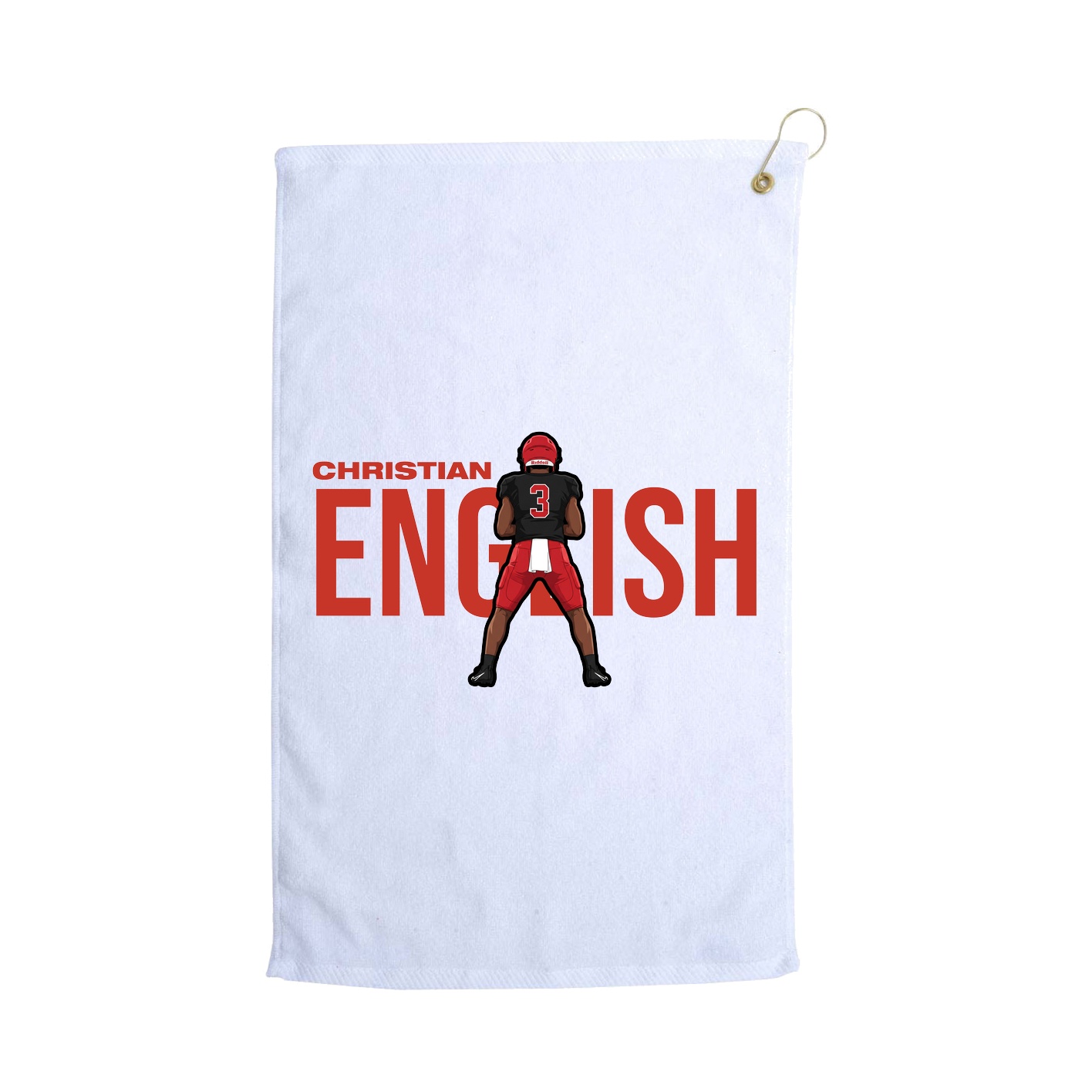 Golf Towel — Player Name in White