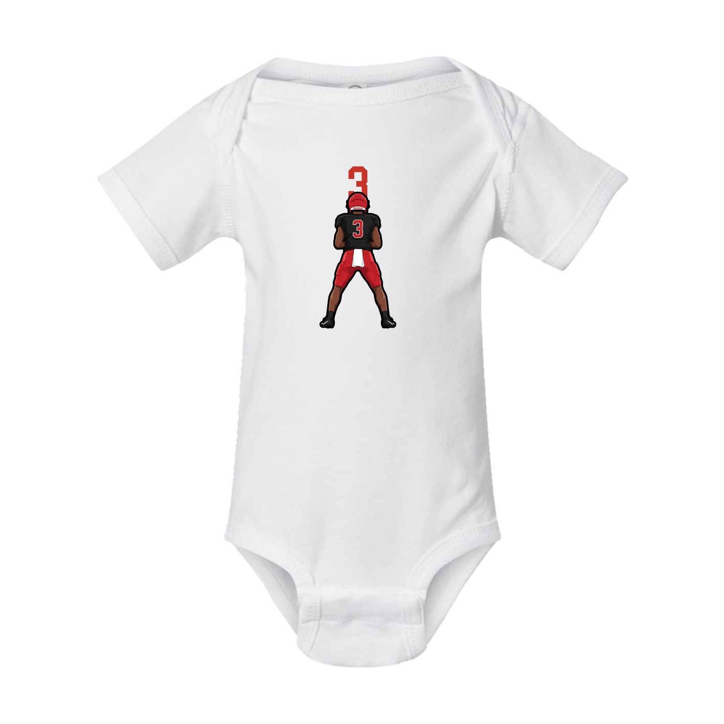 Baby Onesie — Number Top in White