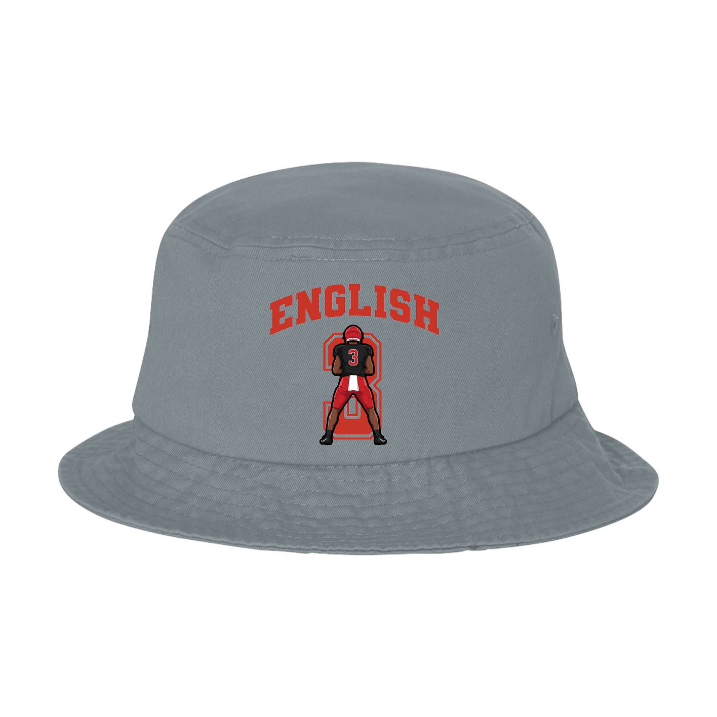 Bucket Cap — Number in Grey
