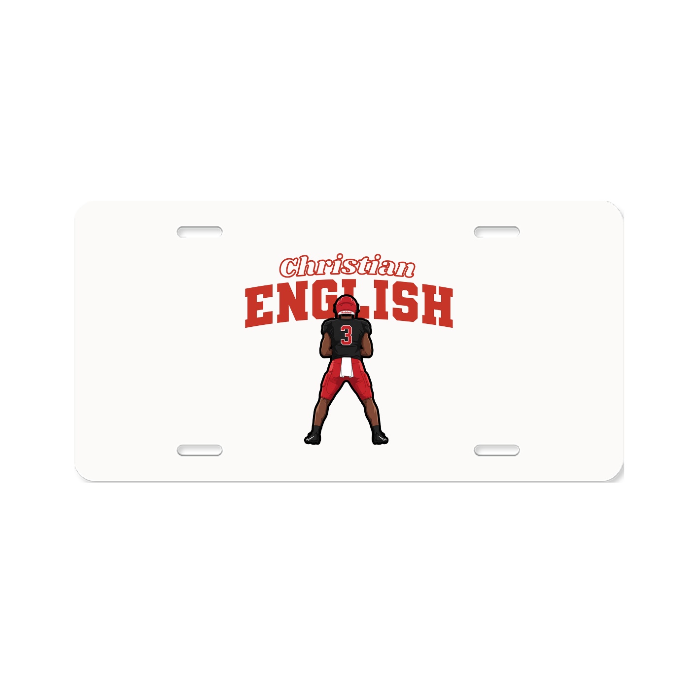 License Plate — Name Arch in Classic