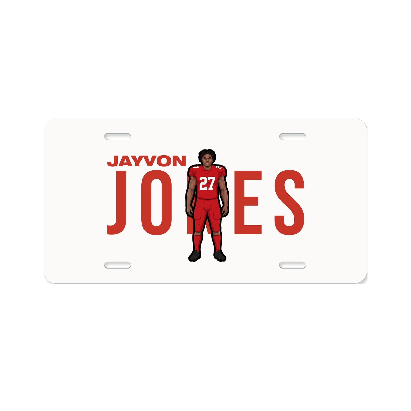 License Plate — Player Name in Classic