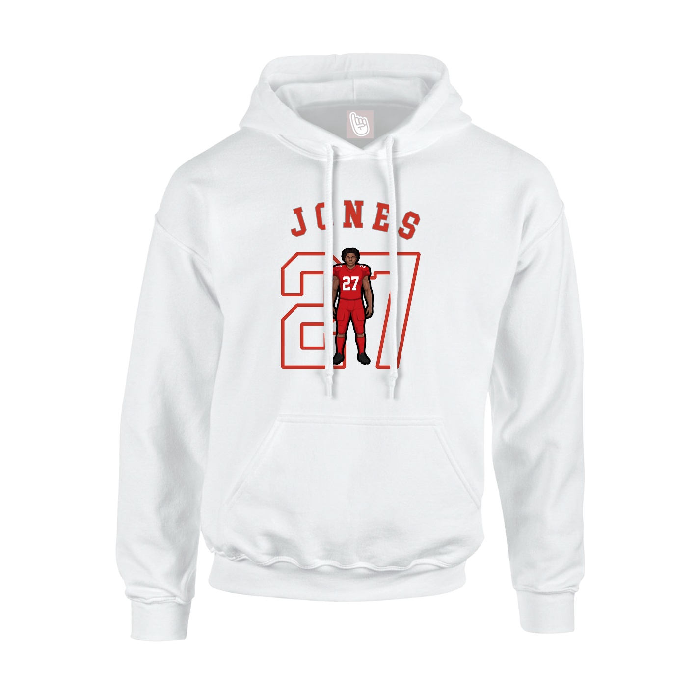 Youth Hoodie — Shirsey Arch in White