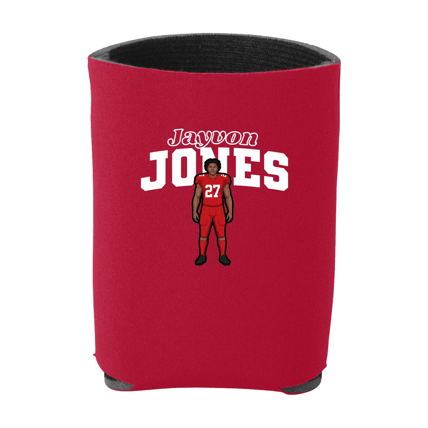 Can Holder — Name Arch in Red