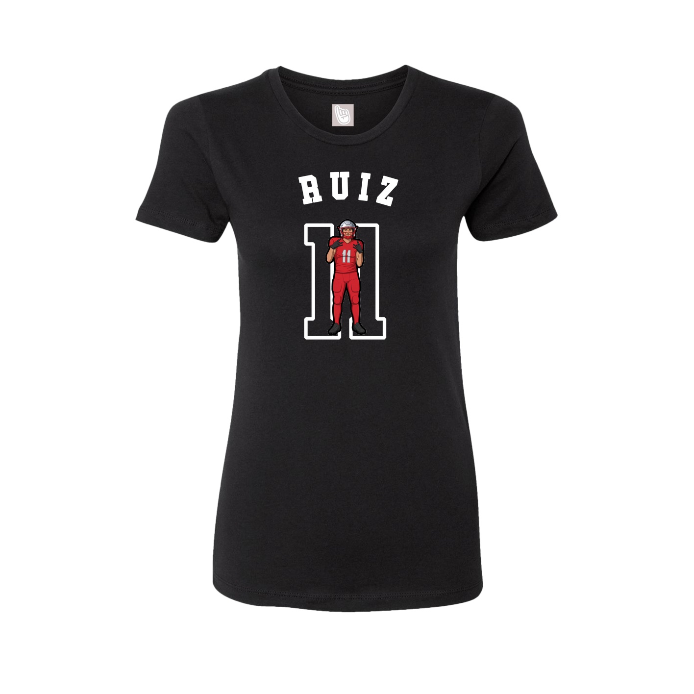 Fitted Women's Tee — Shirsey Arch in Black