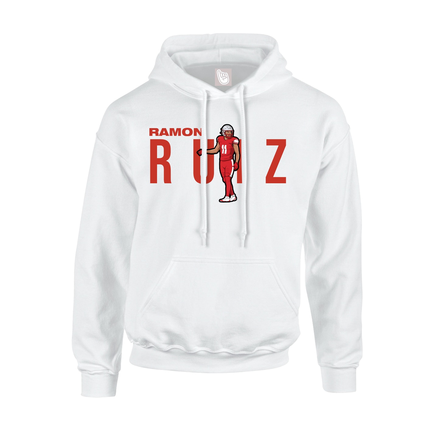 Hoodie — Player Name in White