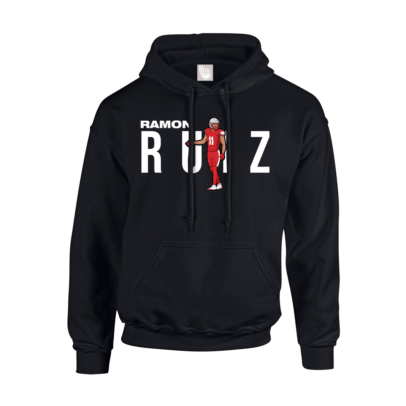 Youth Hoodie — Player Name in Black